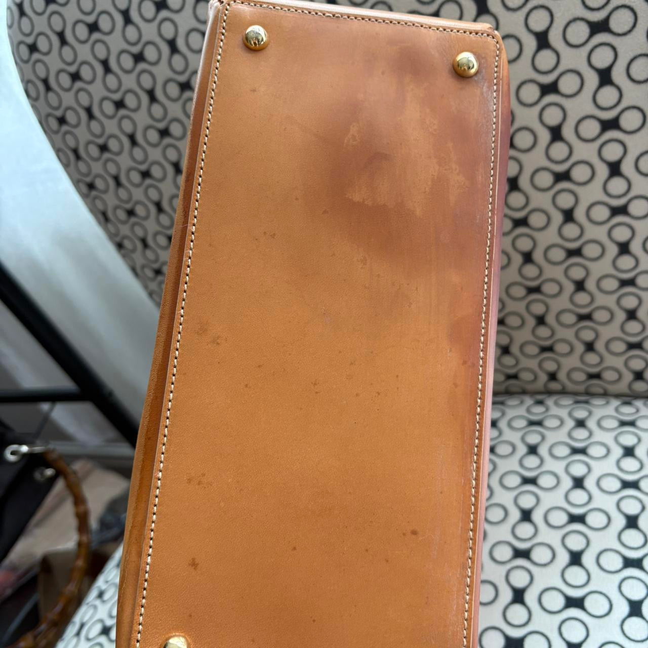 Celine 2000s Macadam suede leather handbag