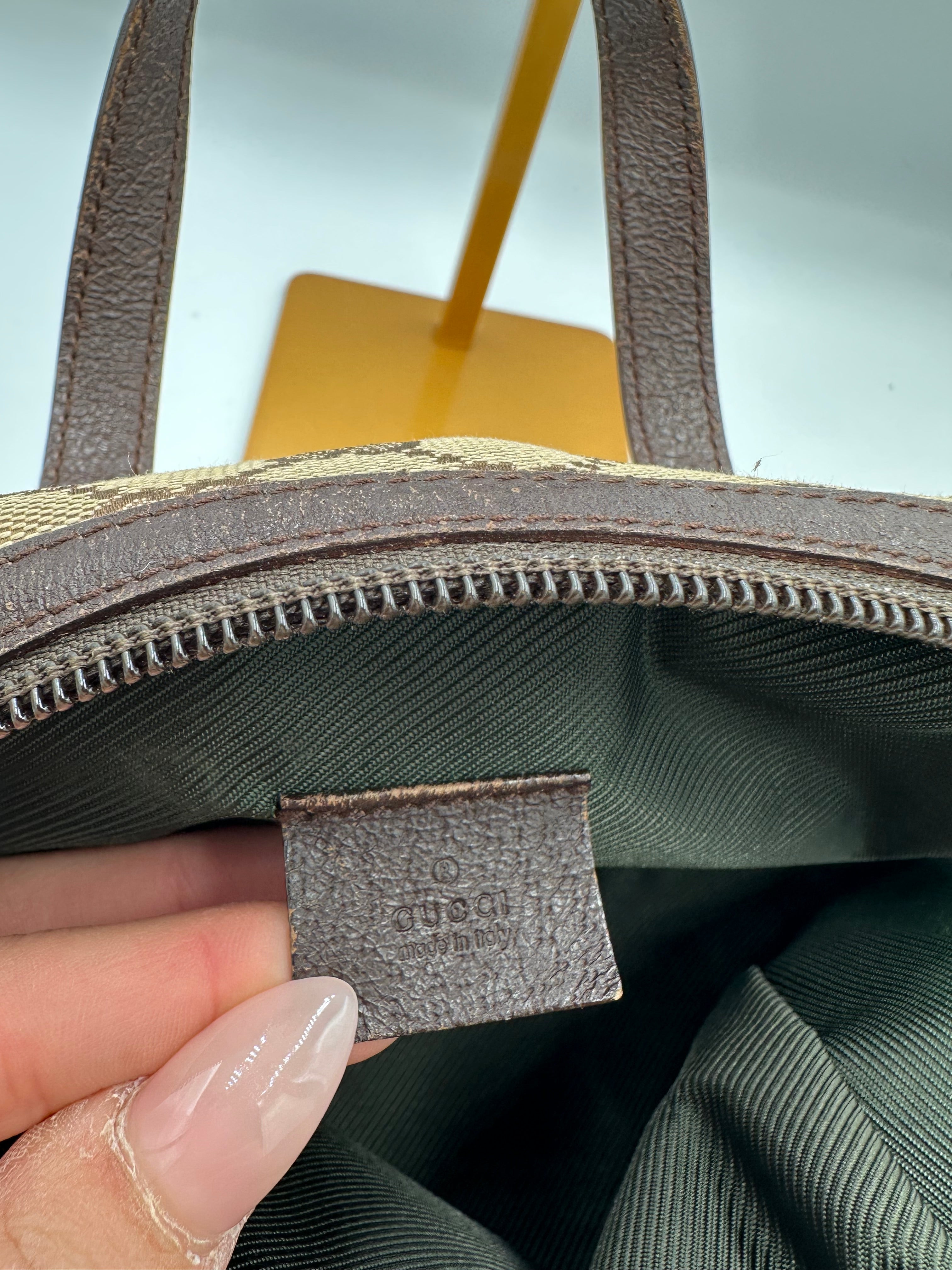 Vintage Gucci GG Monogram Canvas Balthus Mini Tofu handbag