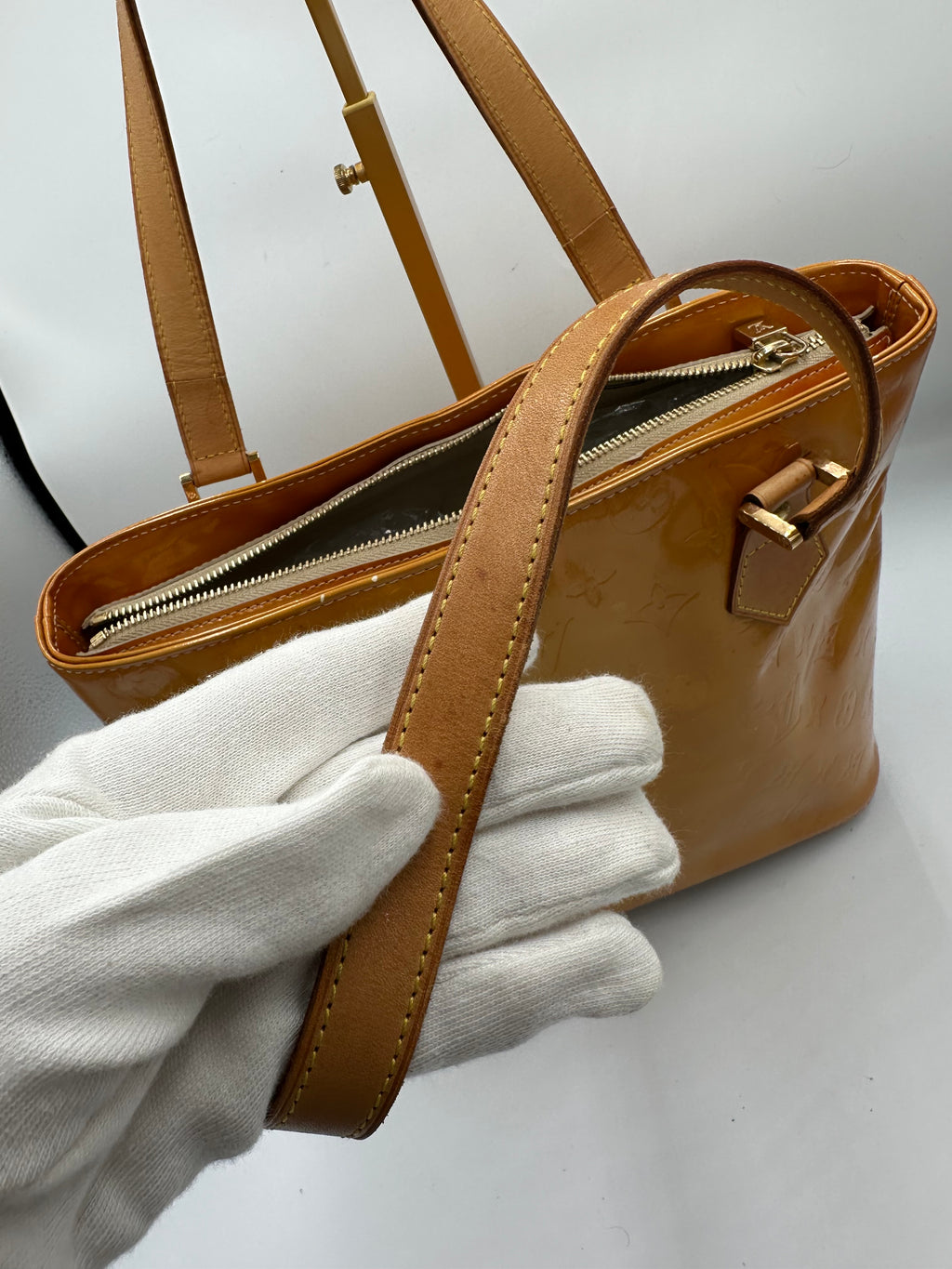 Louis Vuitton Houston Monogram Vernis Orange shoulder bag