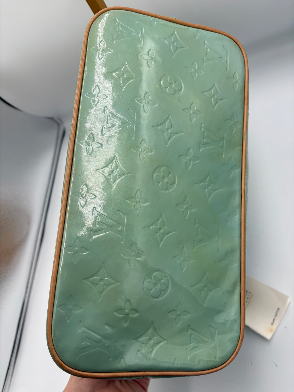 Louis Vuitton Monogram Vernis Houston shoulder bag in mint green