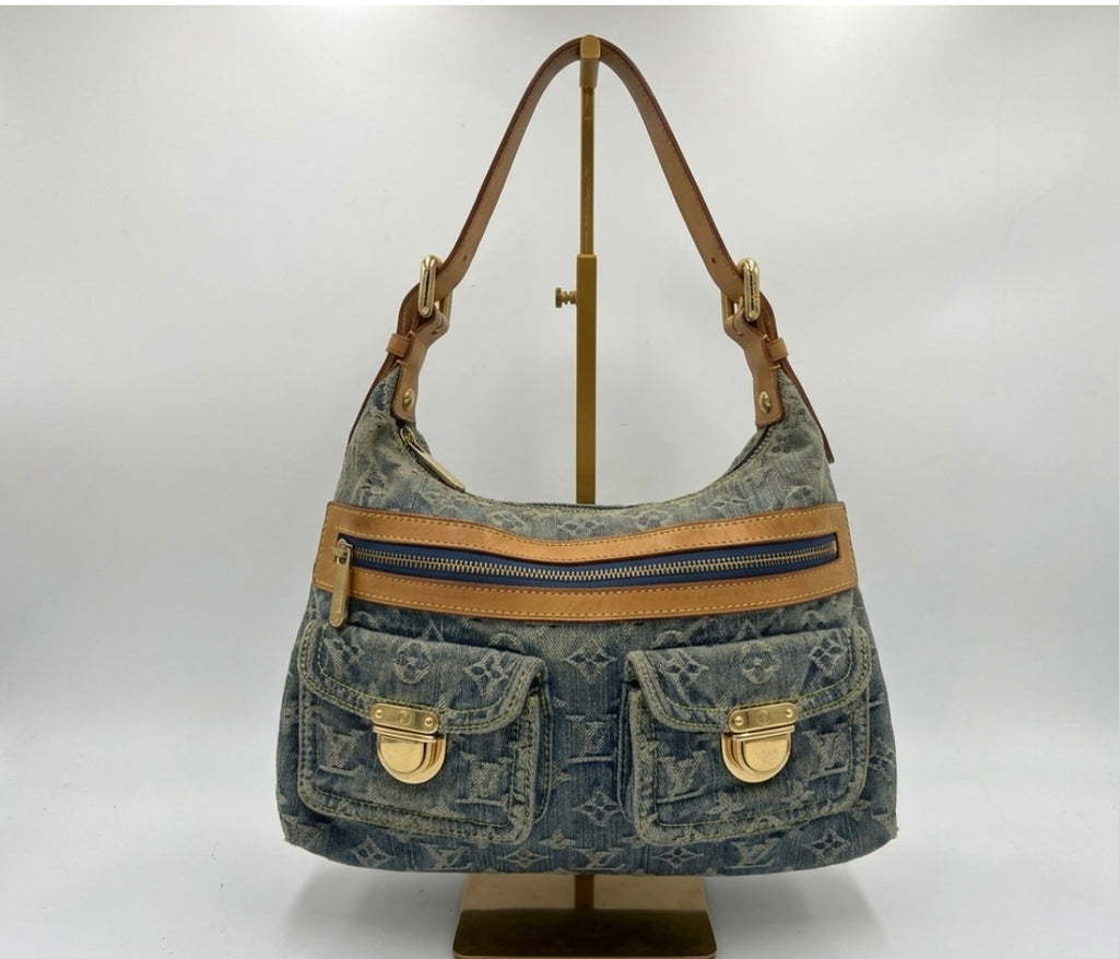 Louis Vuitton denim PM shoulder bag