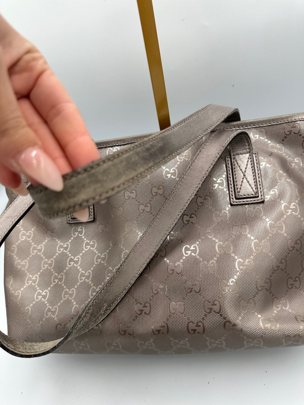 Gucci Imprime silver shoulder bag