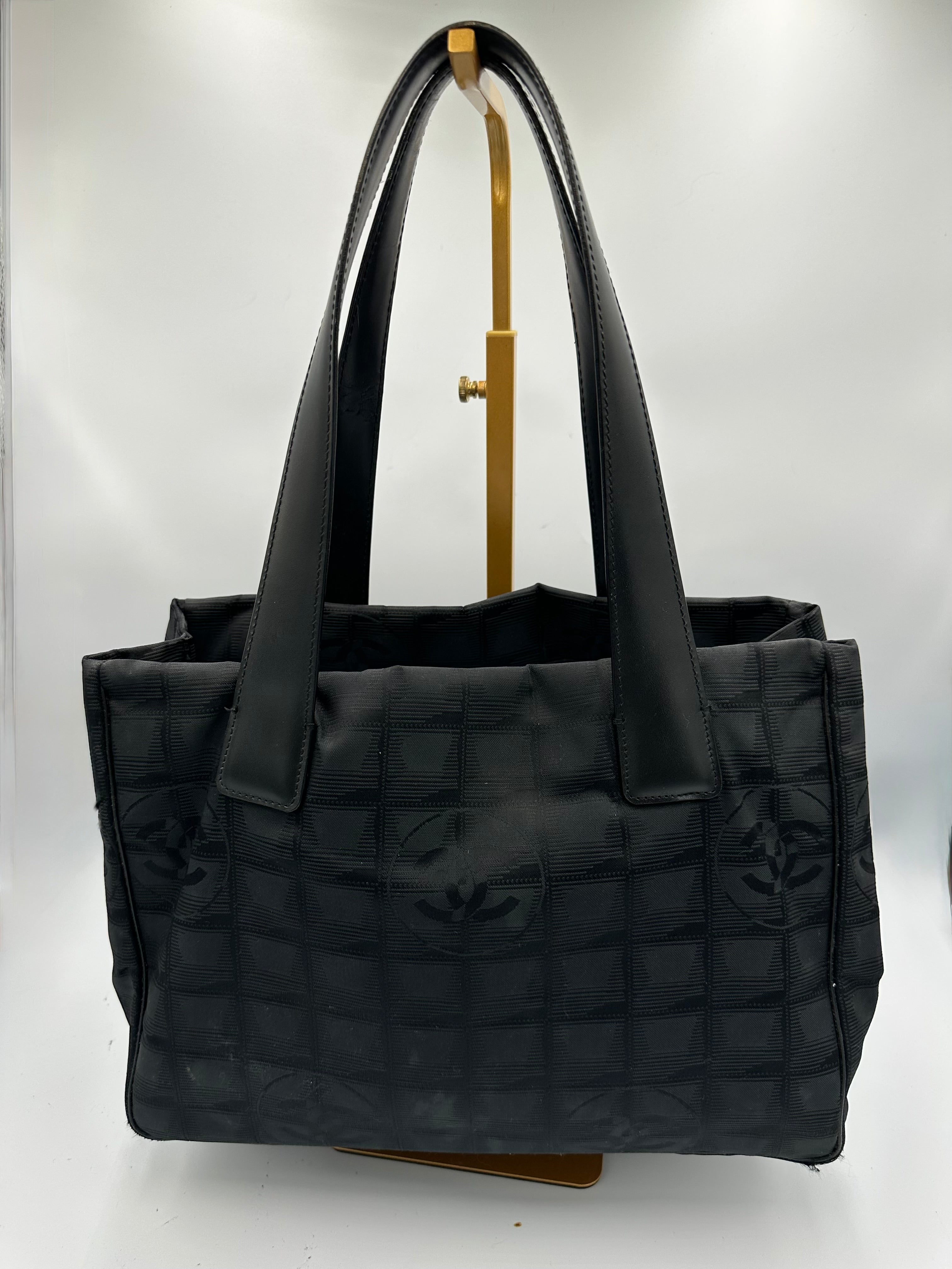 Chanel 2004 black Travel Line tote bag