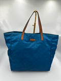 Gucci blue GG nylon shoulder bag