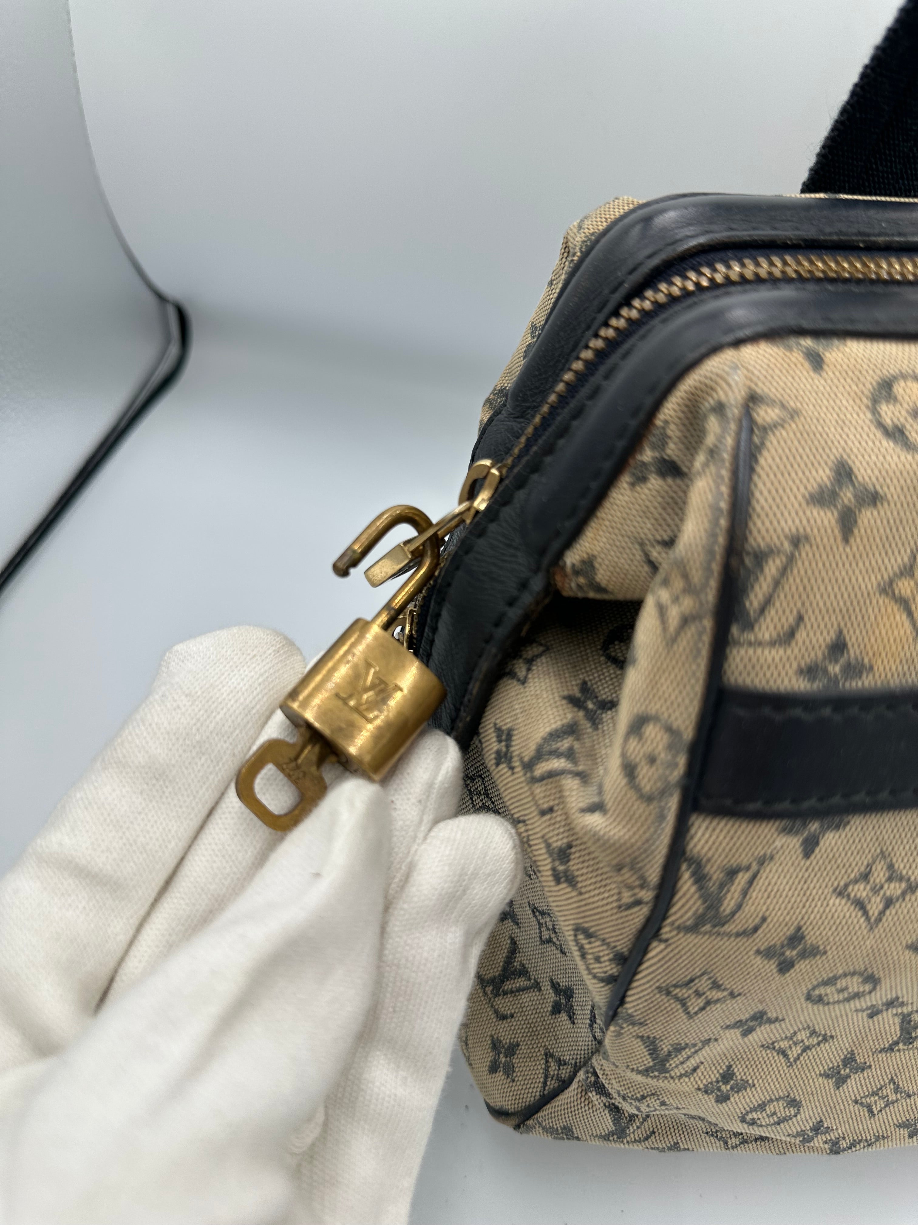 Vintage Louis Vuitton Denim Monogram Mini Lin Josephine PM bag