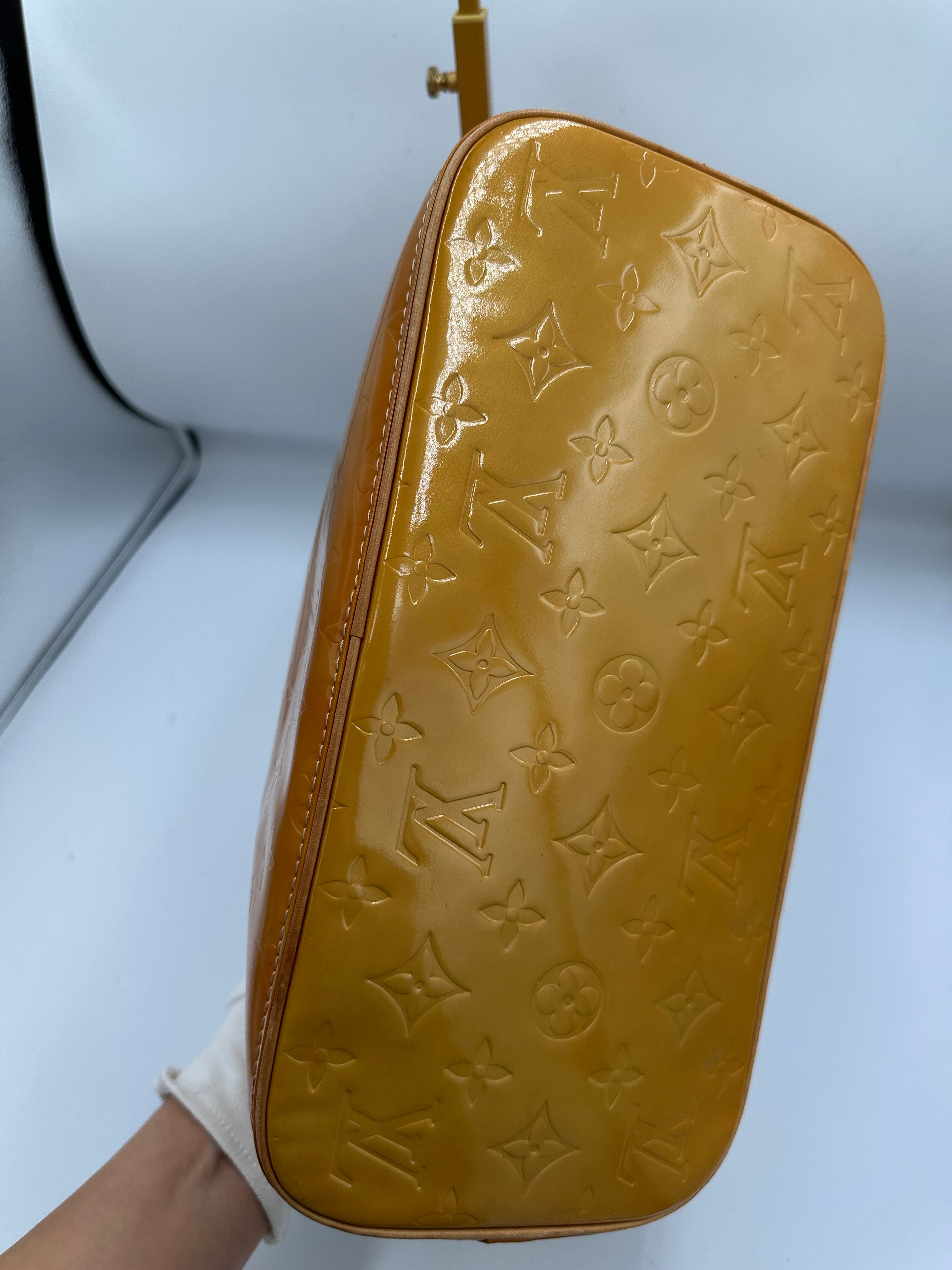 Louis Vuitton Houston Monogram Vernis Orange shoulder bag