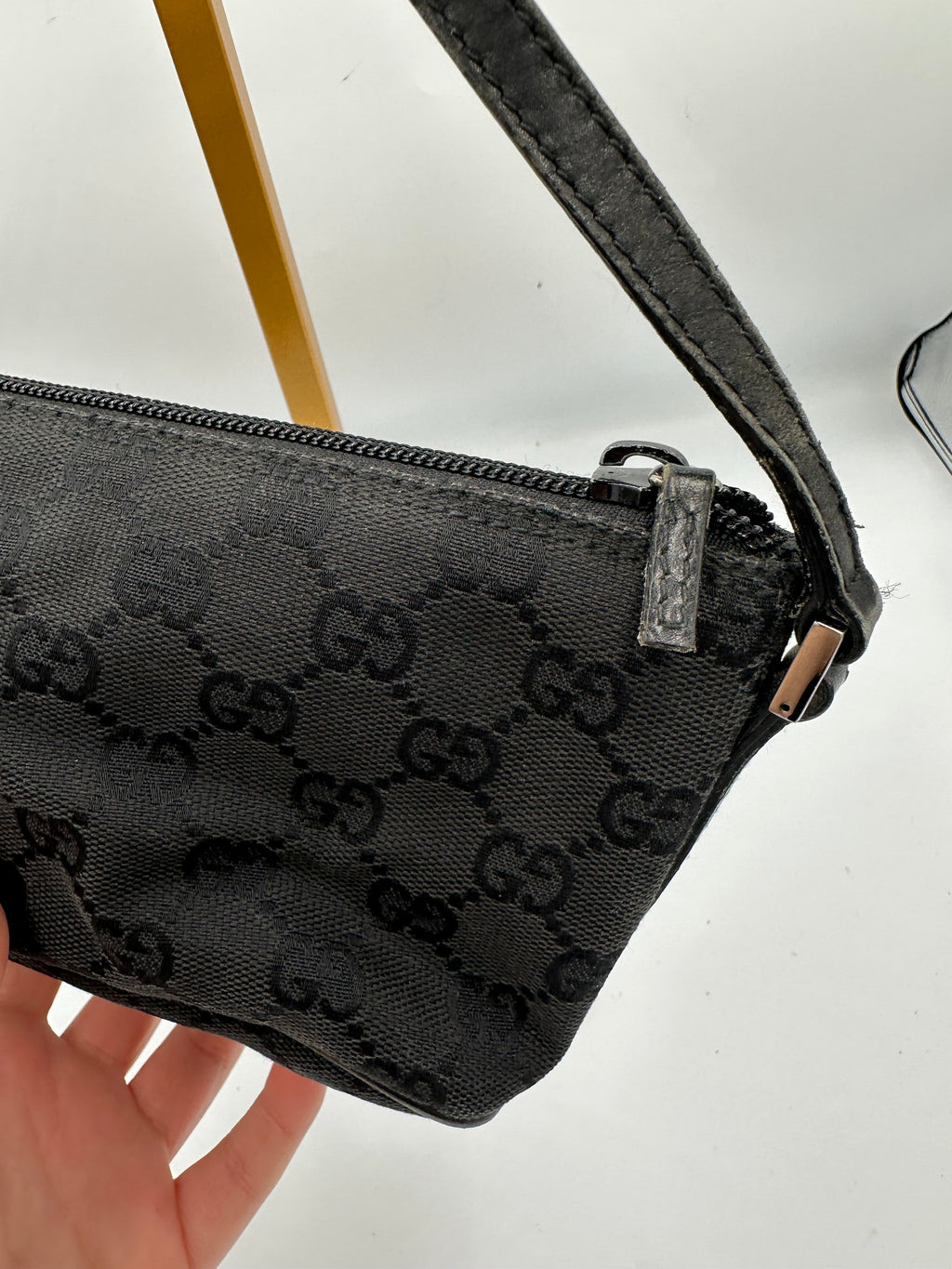 Gucci GG canvas boat pochette handbag