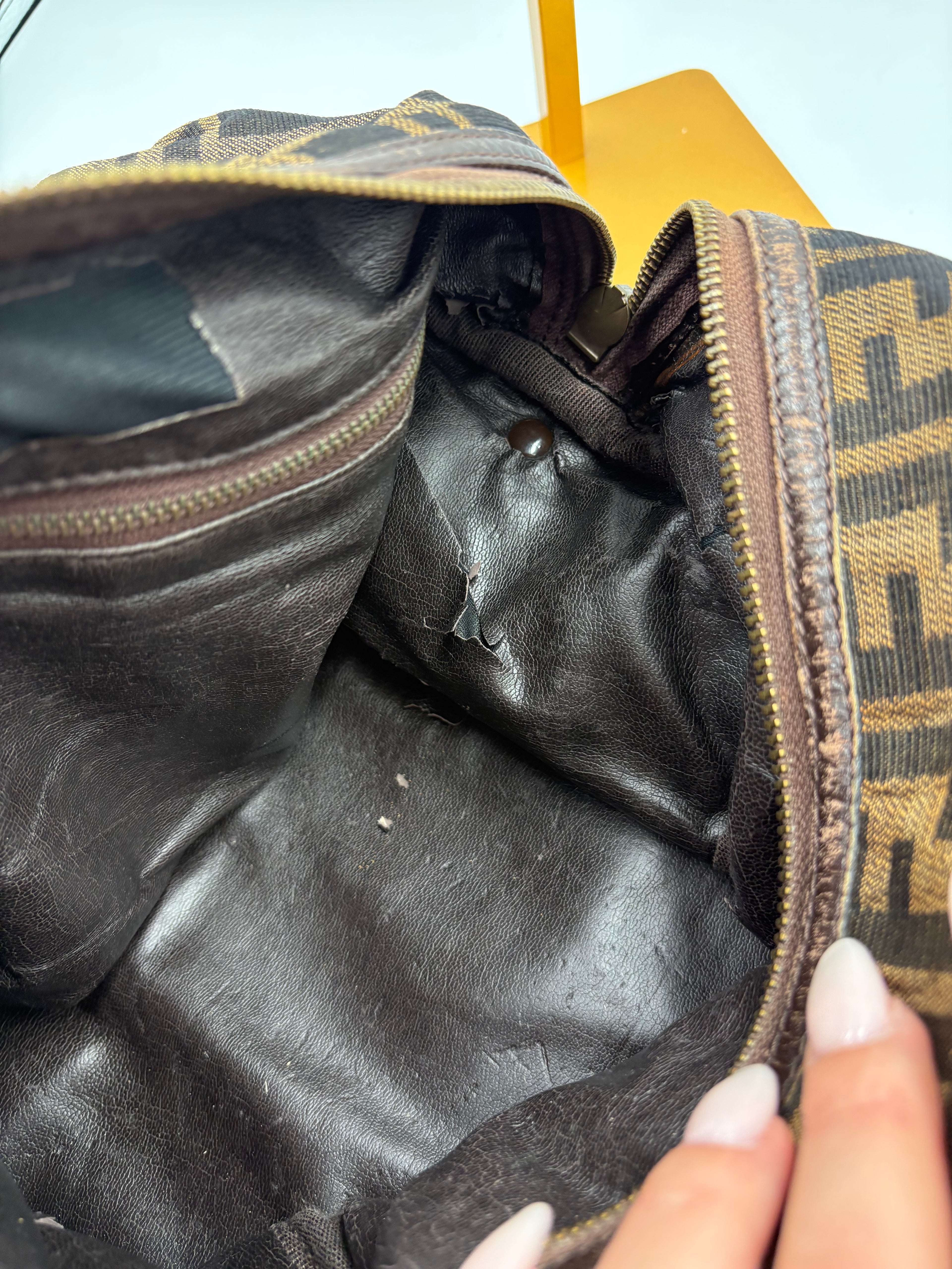 Fendi 90s Zucca Boston Monogram shoulder bag