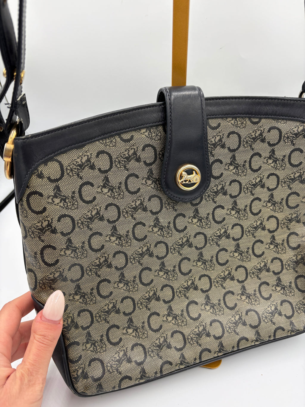 Celine Sulky black monogram shoulder/ crossbody bag