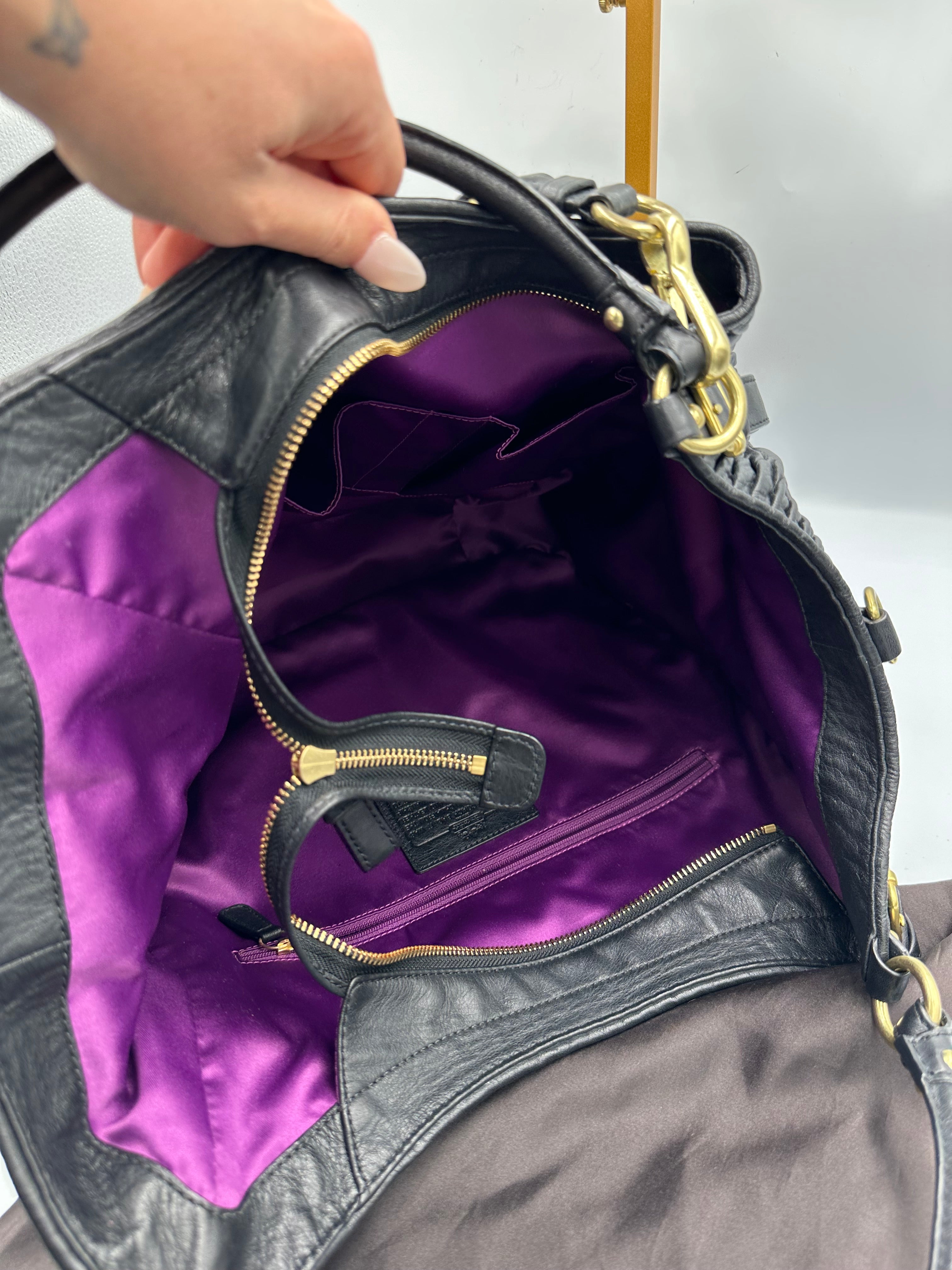Coach Madison Gathered leather tote bag