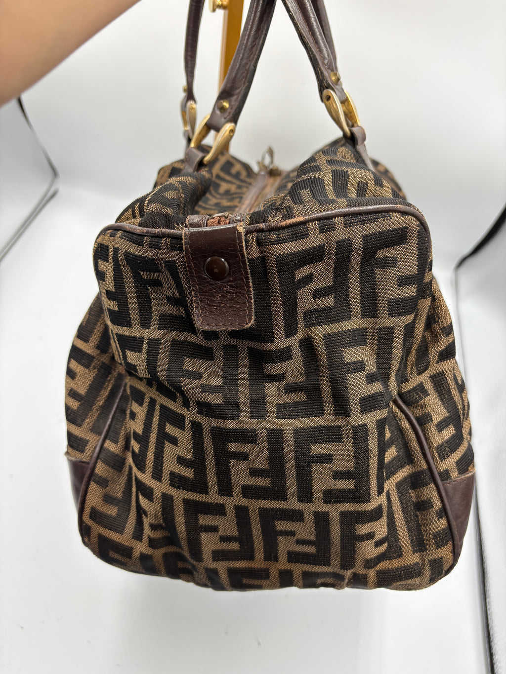 Fendi 90s Zucca Boston Monogram shoulder bag