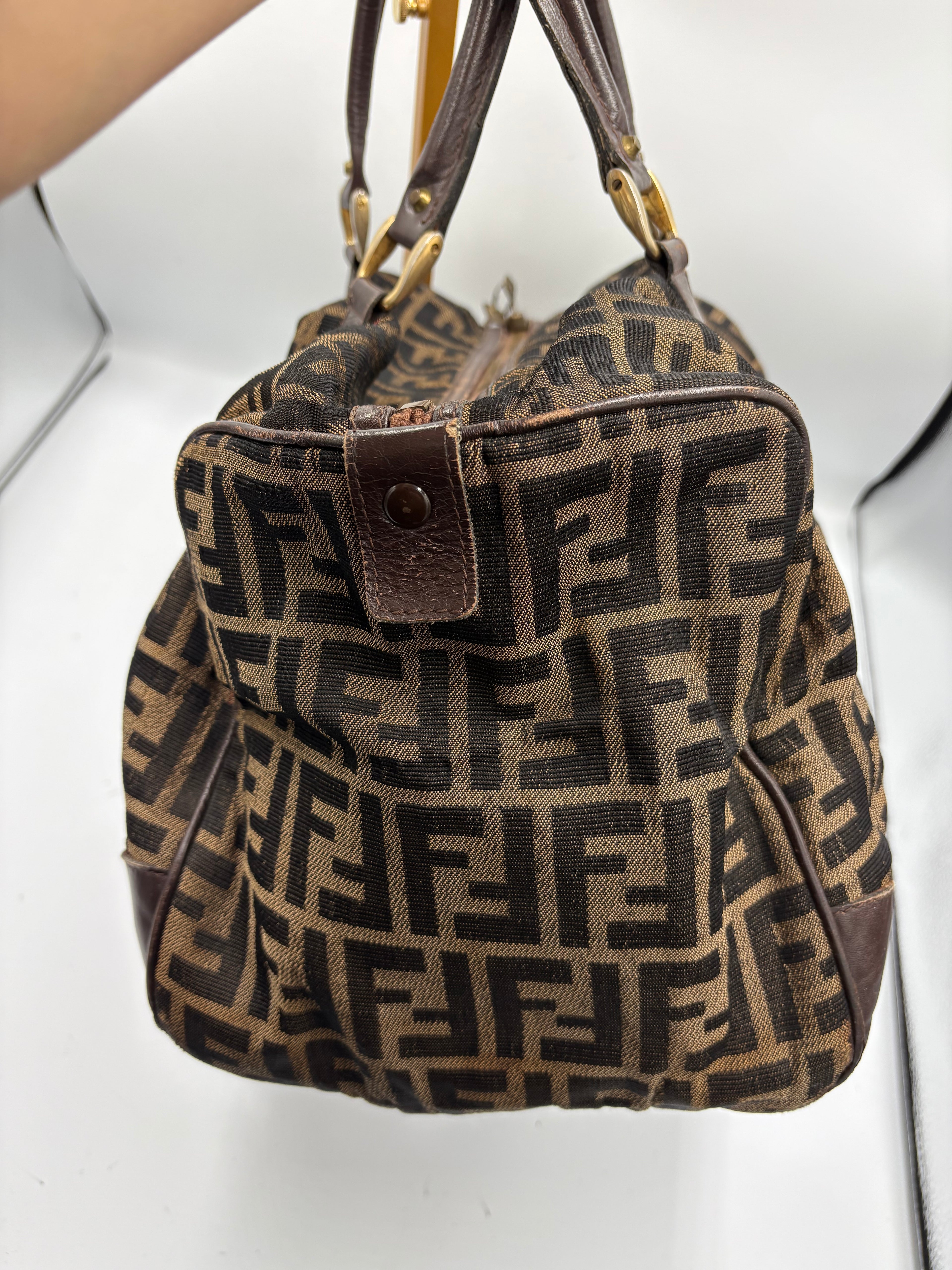 Fendi 90s Zucca Boston Monogram shoulder bag