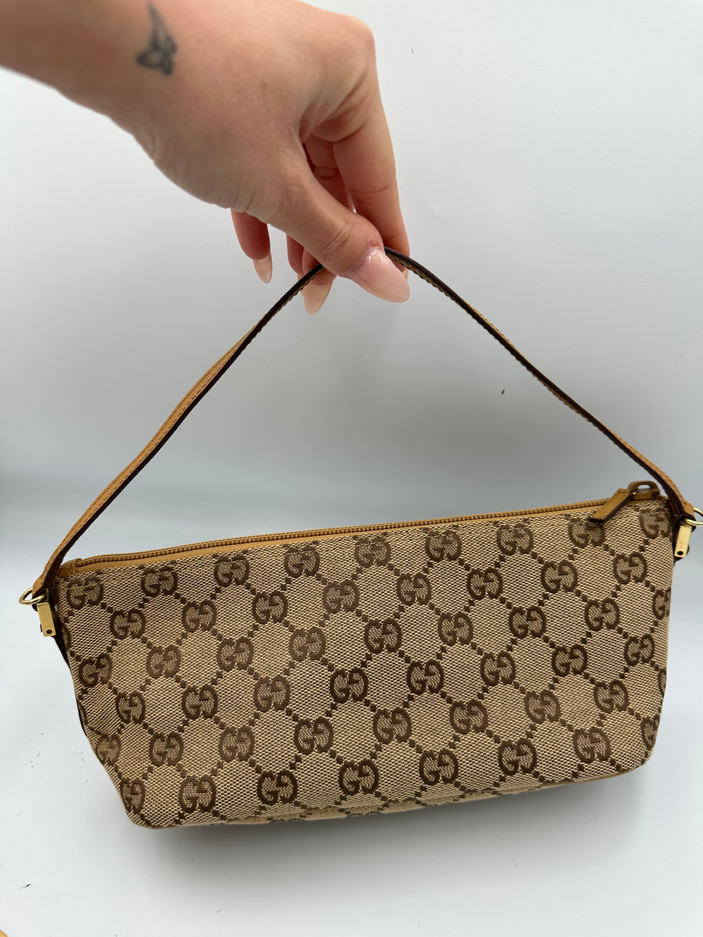 Gucci boat monogram pochette