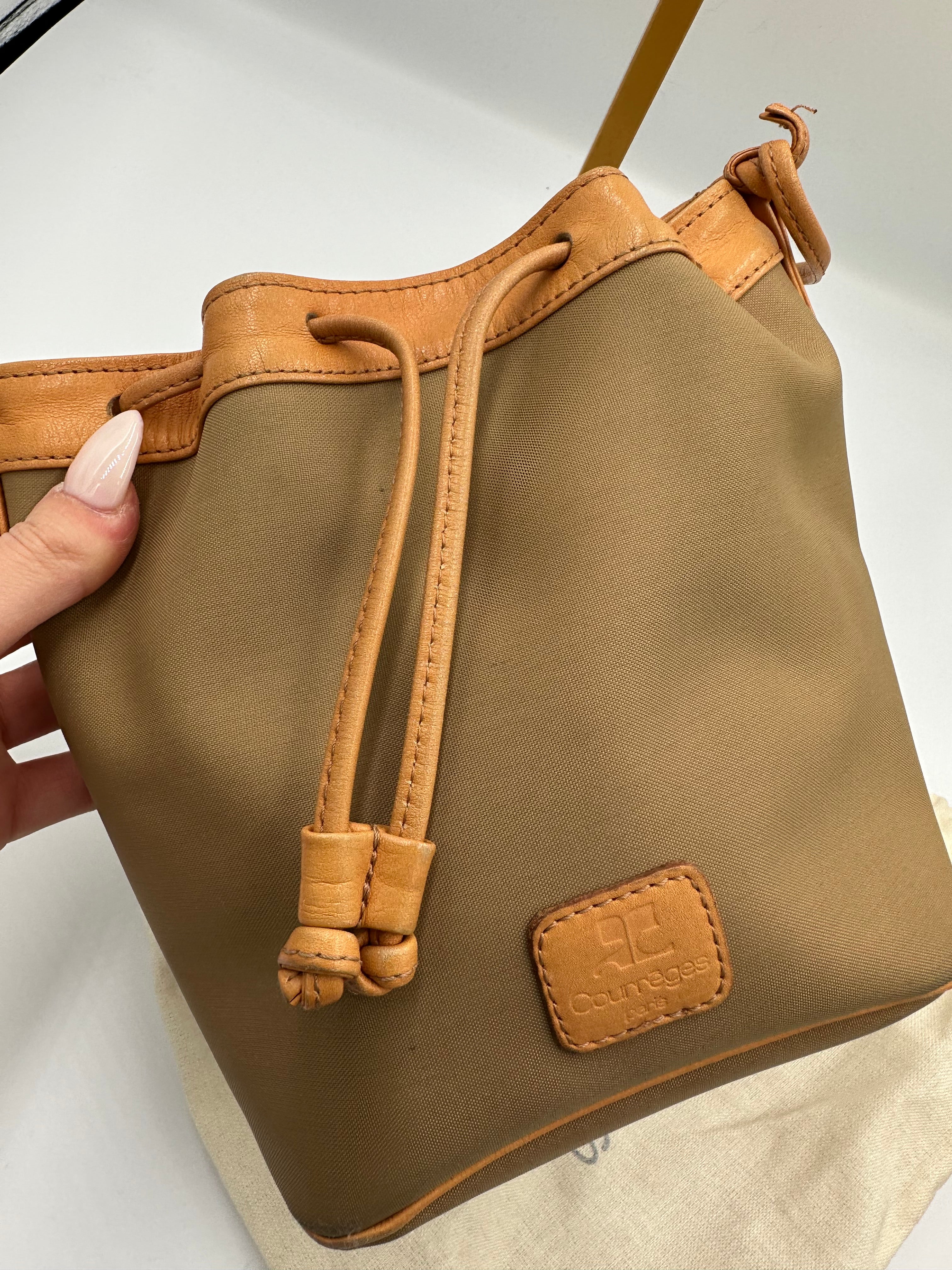 vintage Courrèges Paris mini bucket bag