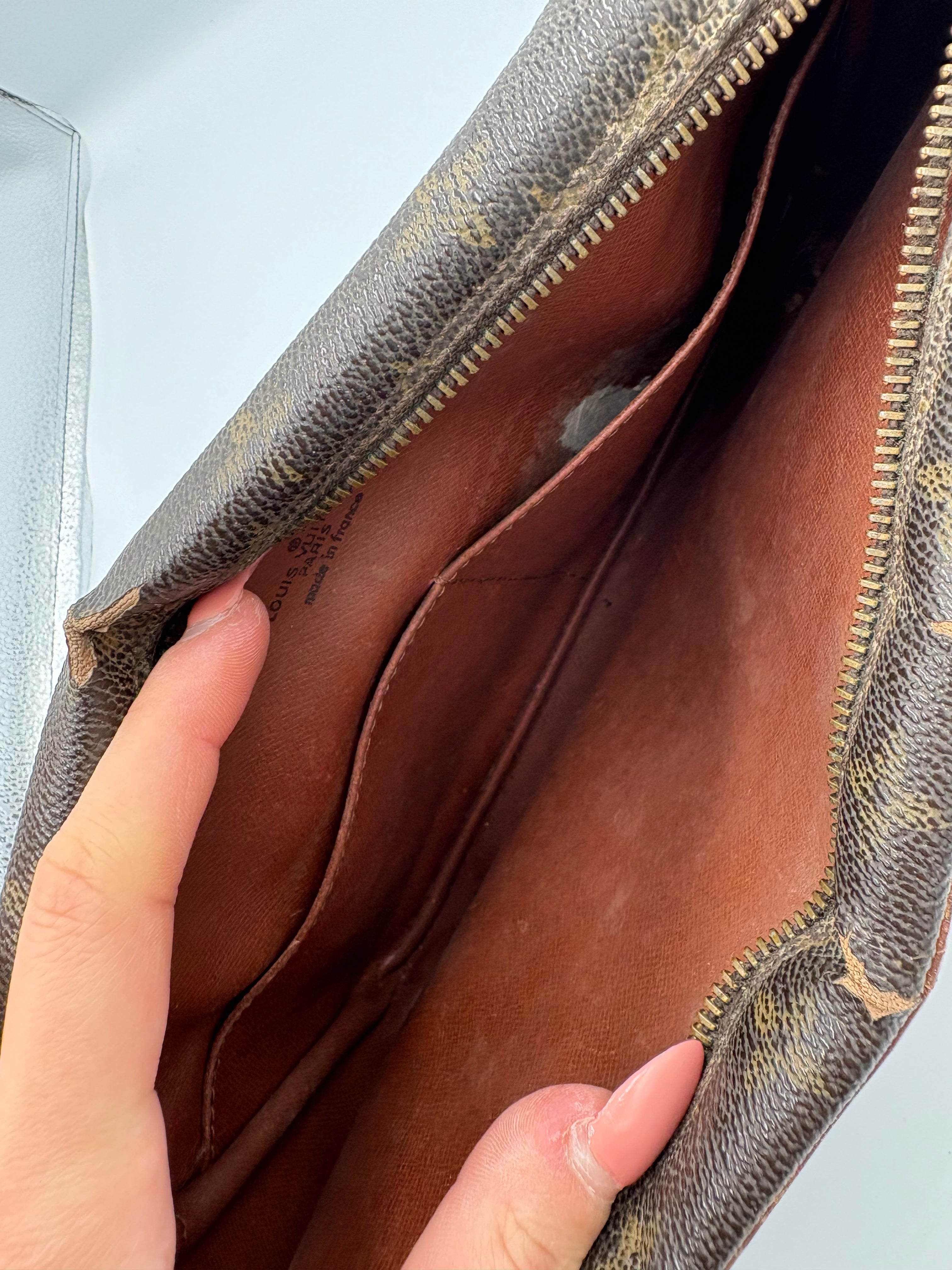 Vintage Louis Vuitton Monogram Trocadero Bag from 1984, clutch/ Washbag