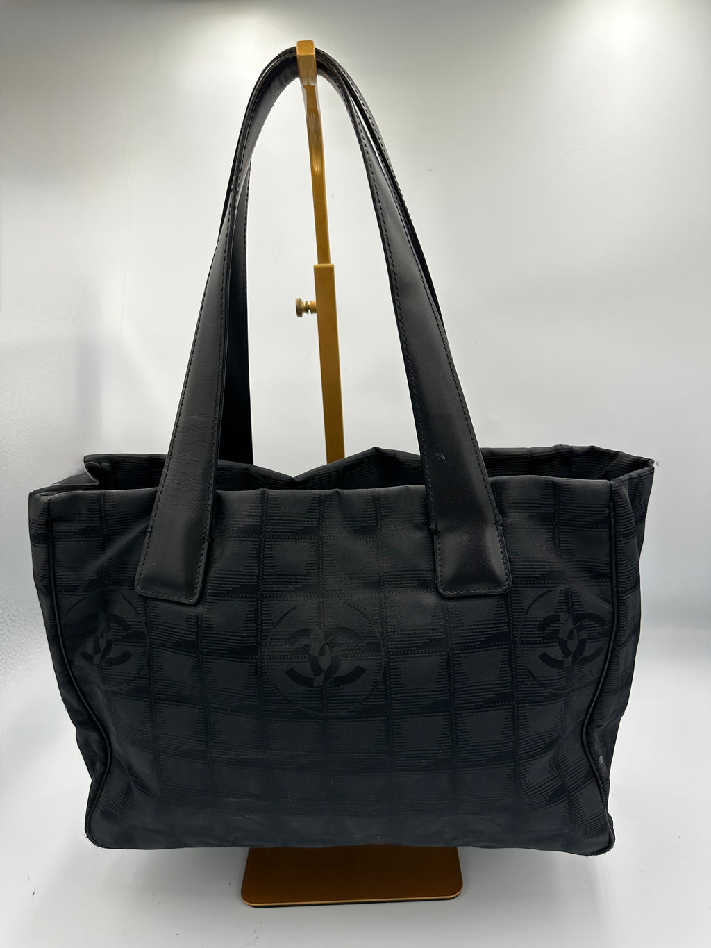 Chanel 2004 black Travel Line tote bag