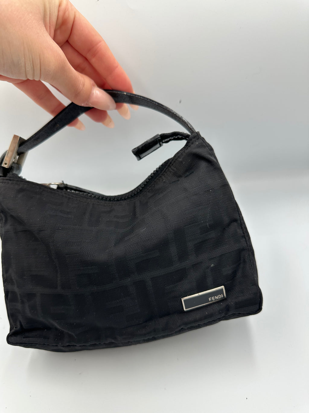 Fendi Zucca FF mini hobo handbag