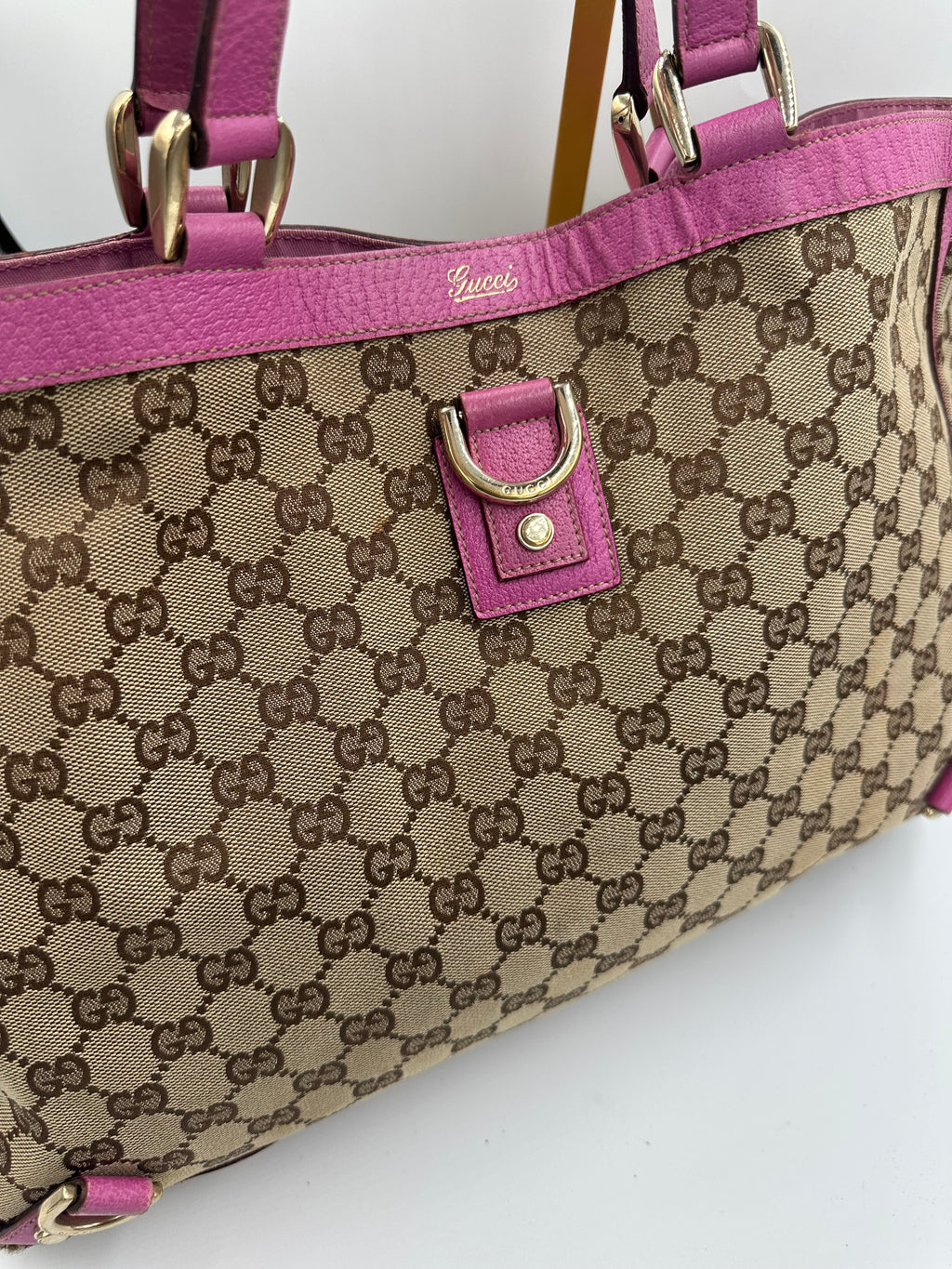 Gucci Abbey Ring Tote in purple