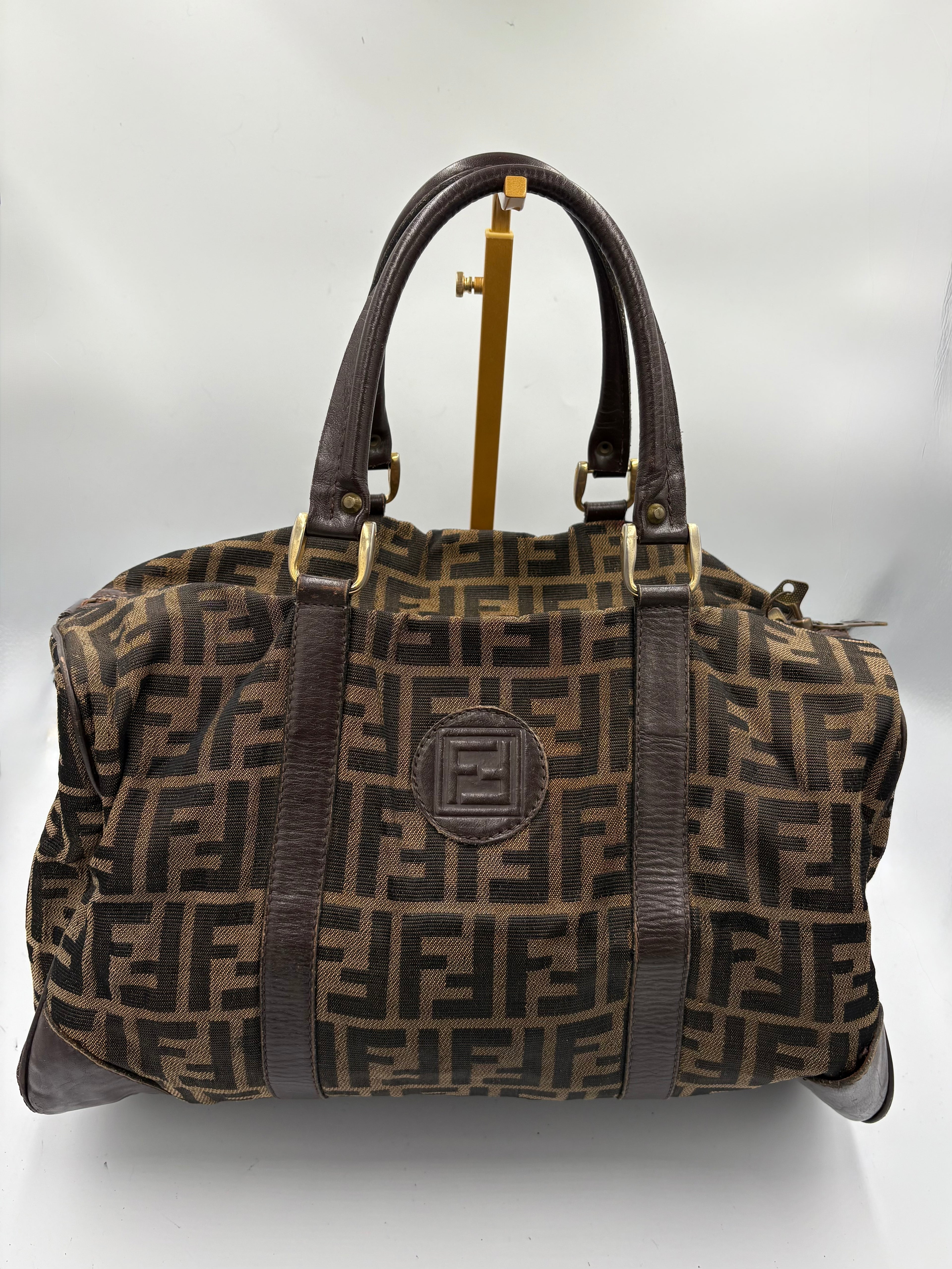 Fendi 90s Zucca Boston Monogram shoulder bag