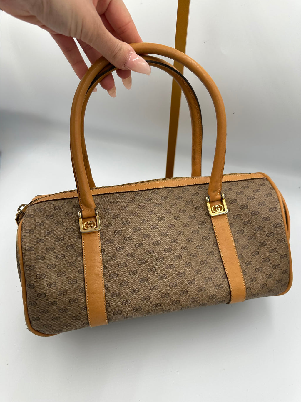 Vintage Gucci Micro GG Supreme boston handbag