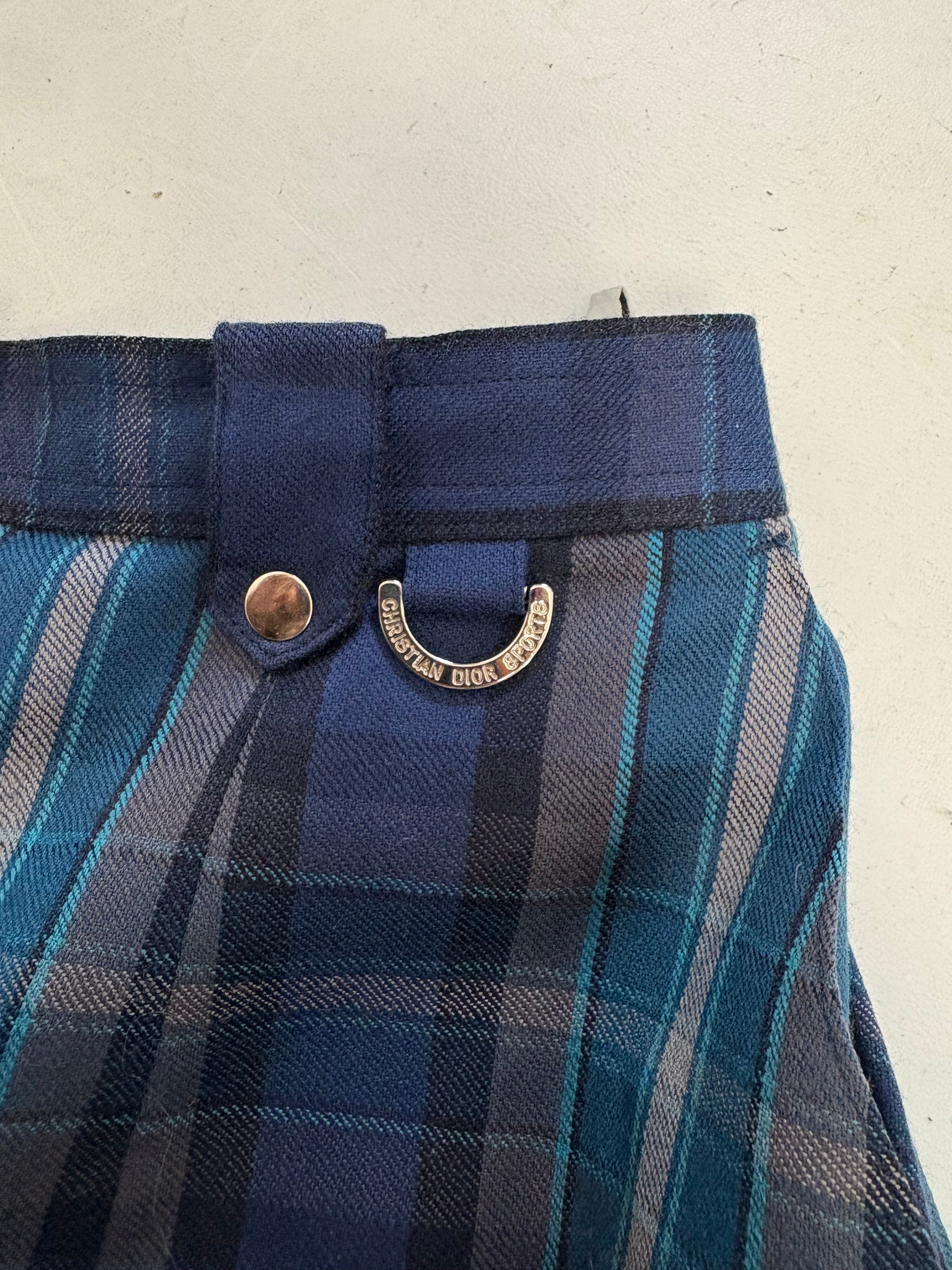 Vintage 90s wool Christian Dior Sport checkered shorts