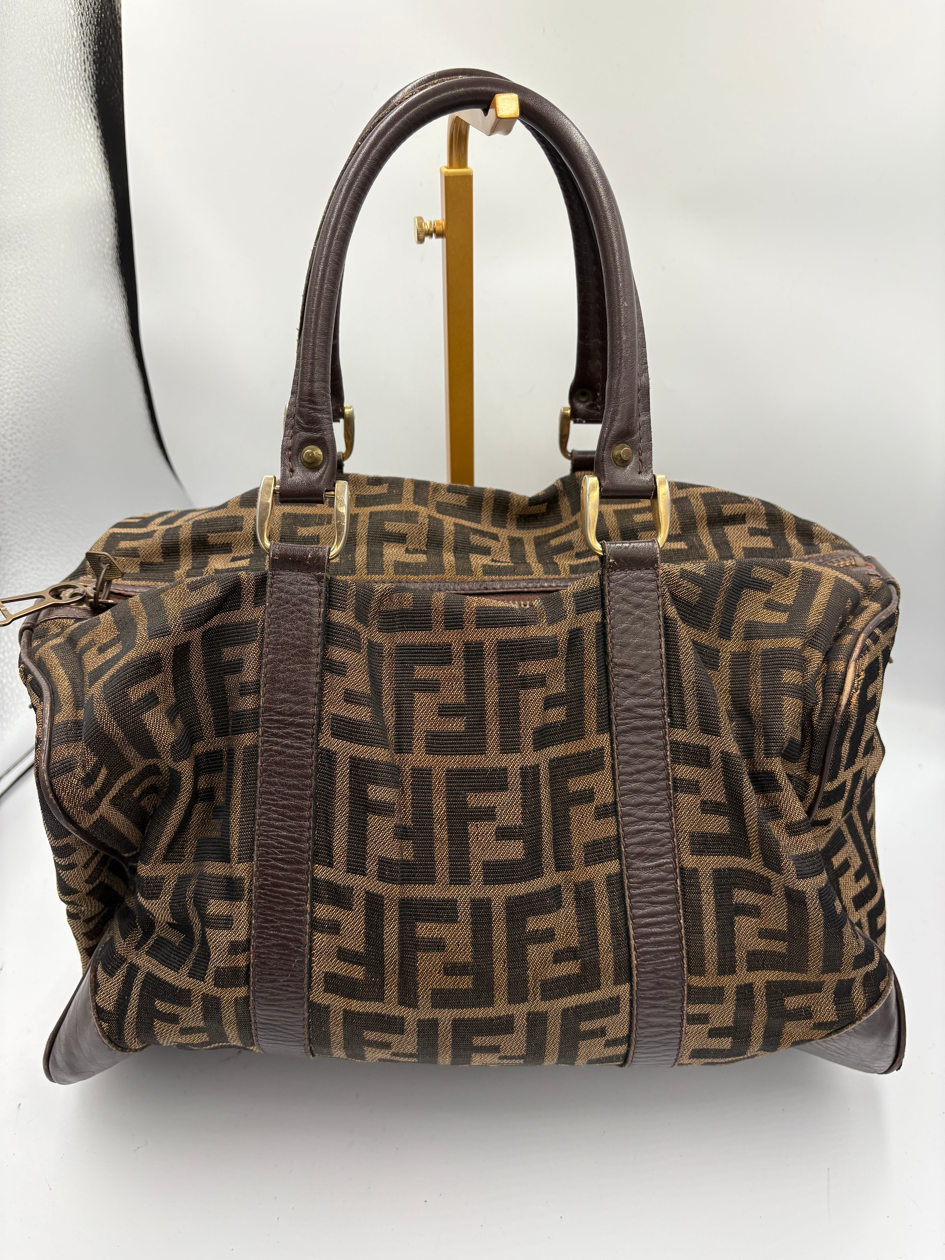 Fendi 90s Zucca Boston Monogram shoulder bag