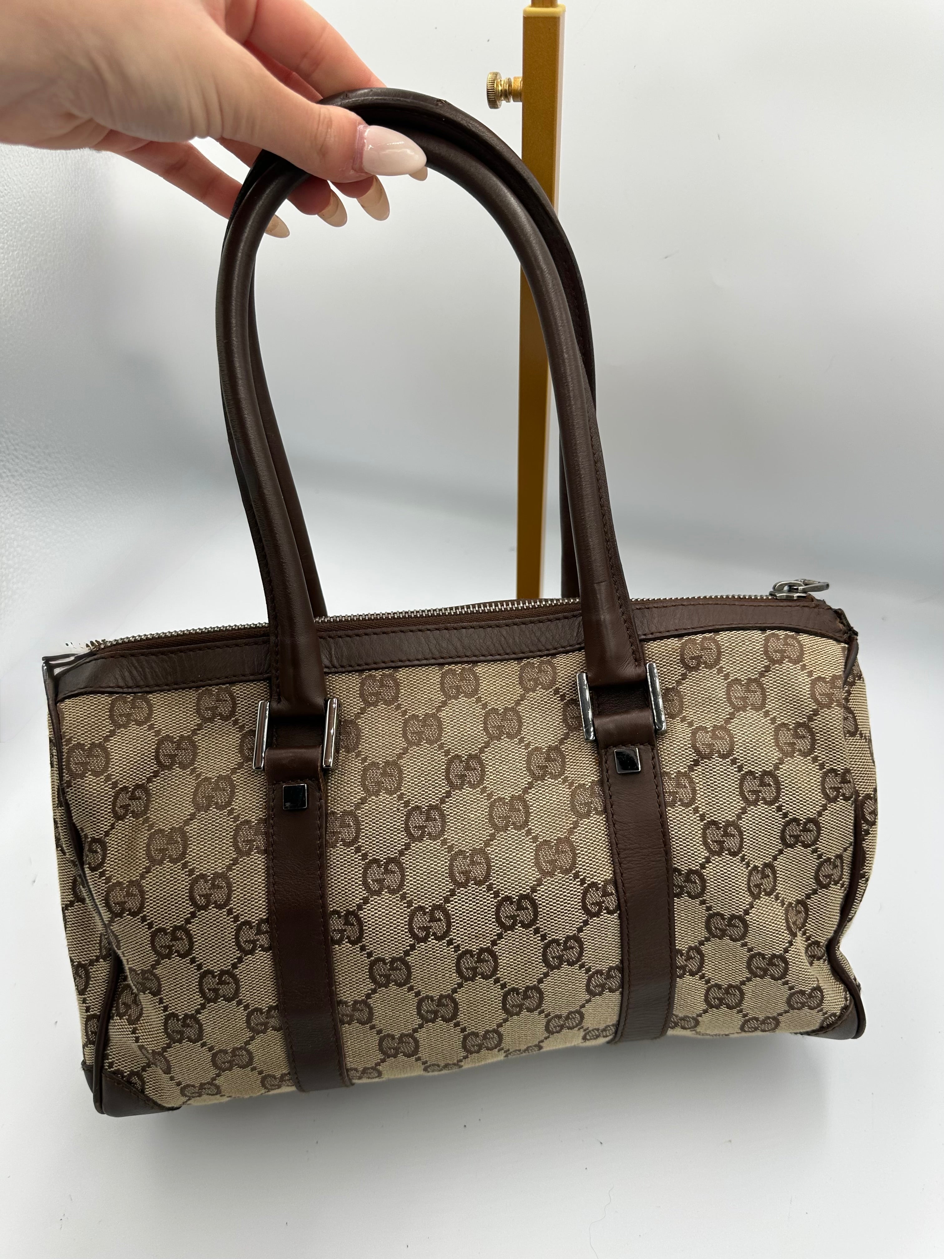 Vintage Gucci Boston shoulder bag monogram