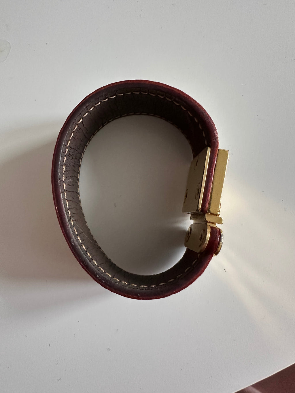 Louis Vuitton Takashi Murakami Monogram Multicolore White Canvas Gold Tone Metal Bracelet