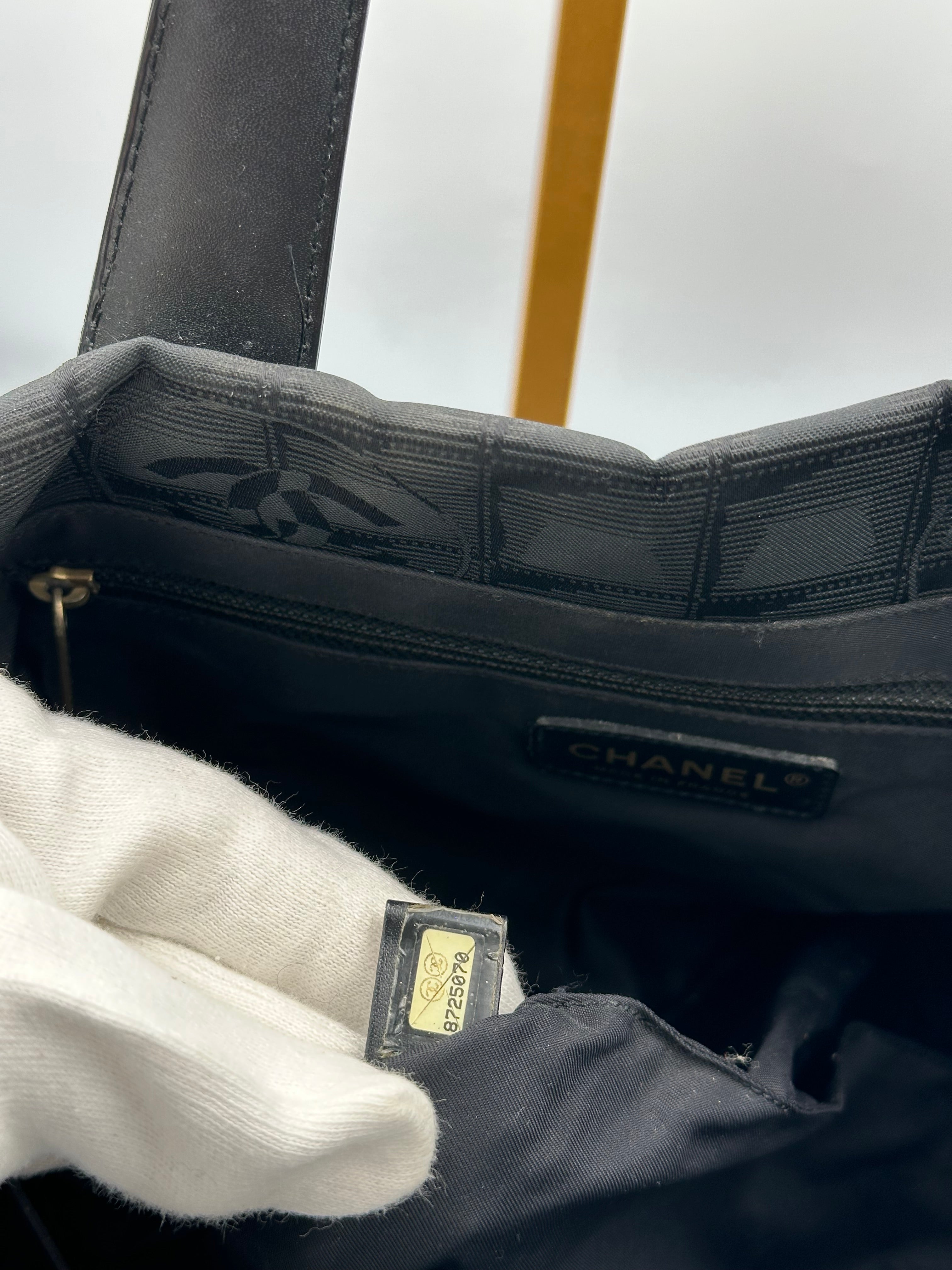 Chanel 2004 black Travel Line tote bag