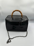 Vintage Gucci Bamboo leather vanity bag