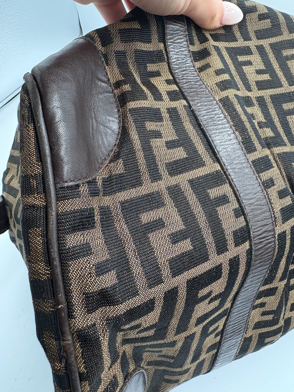 Fendi 90s Zucca Boston Monogram shoulder bag