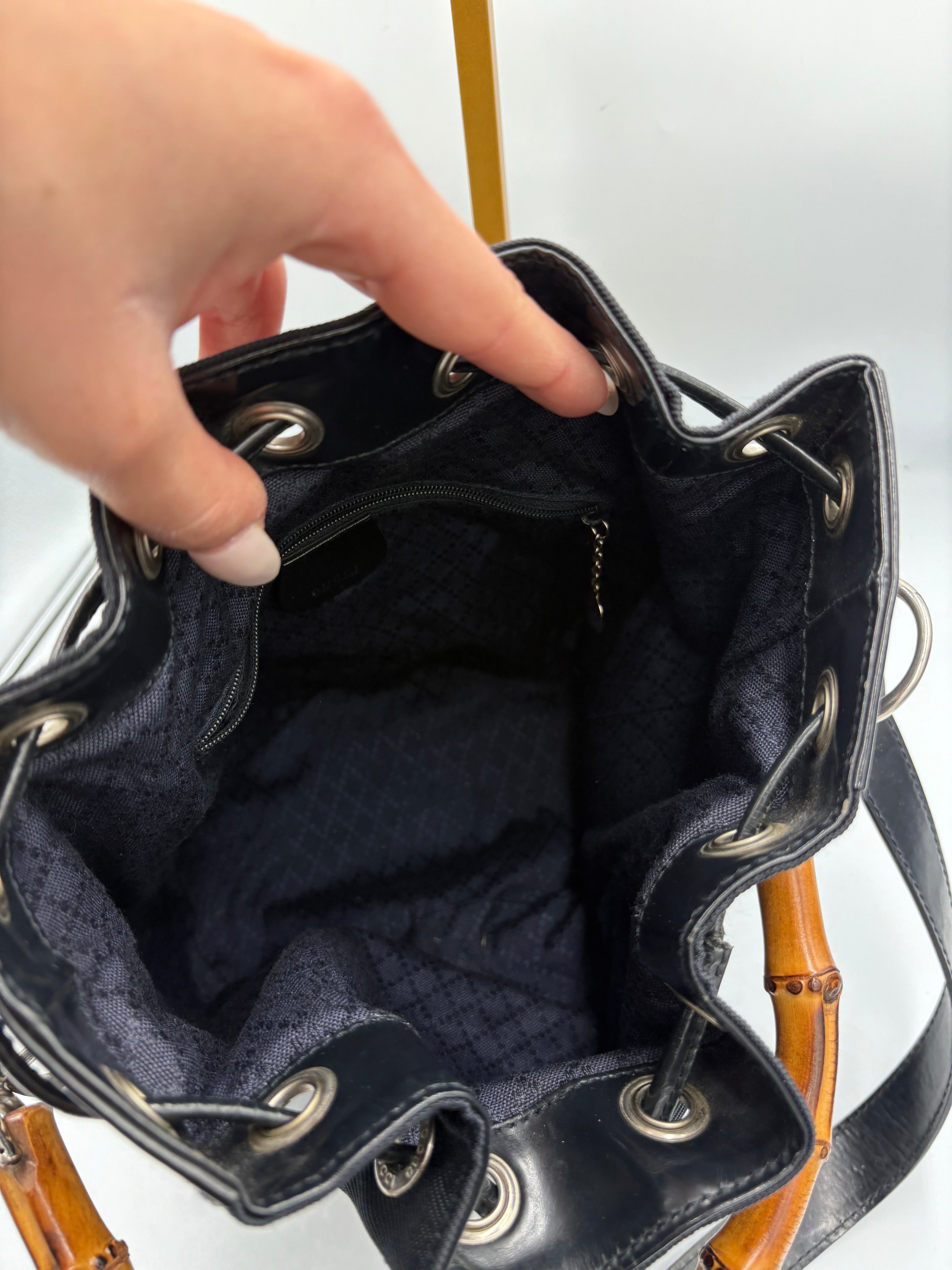 Gucci Bamboo 2way bucket top handle bag