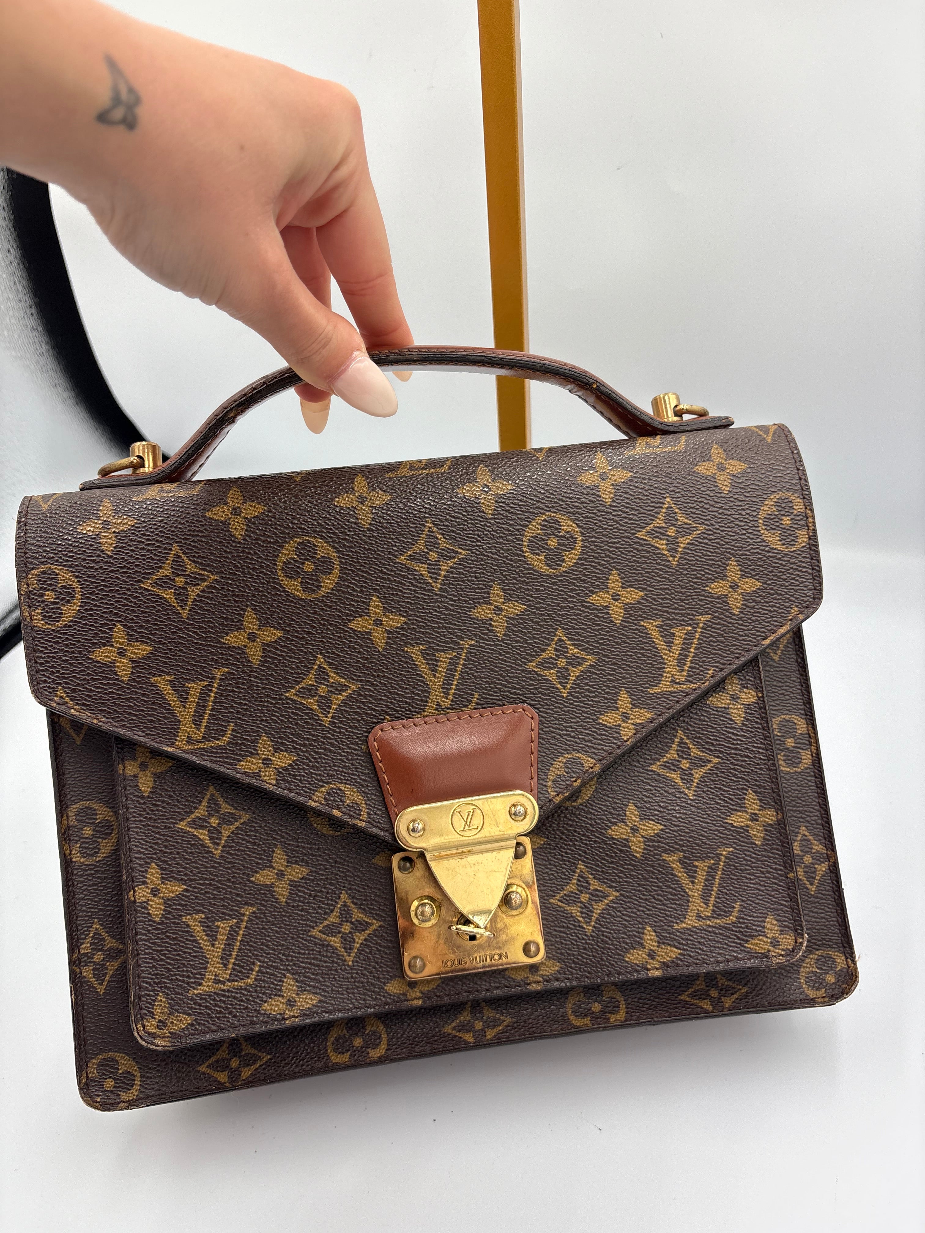 Louis Vuitton Monceau 28 Vintage bag structured top-handle satchel