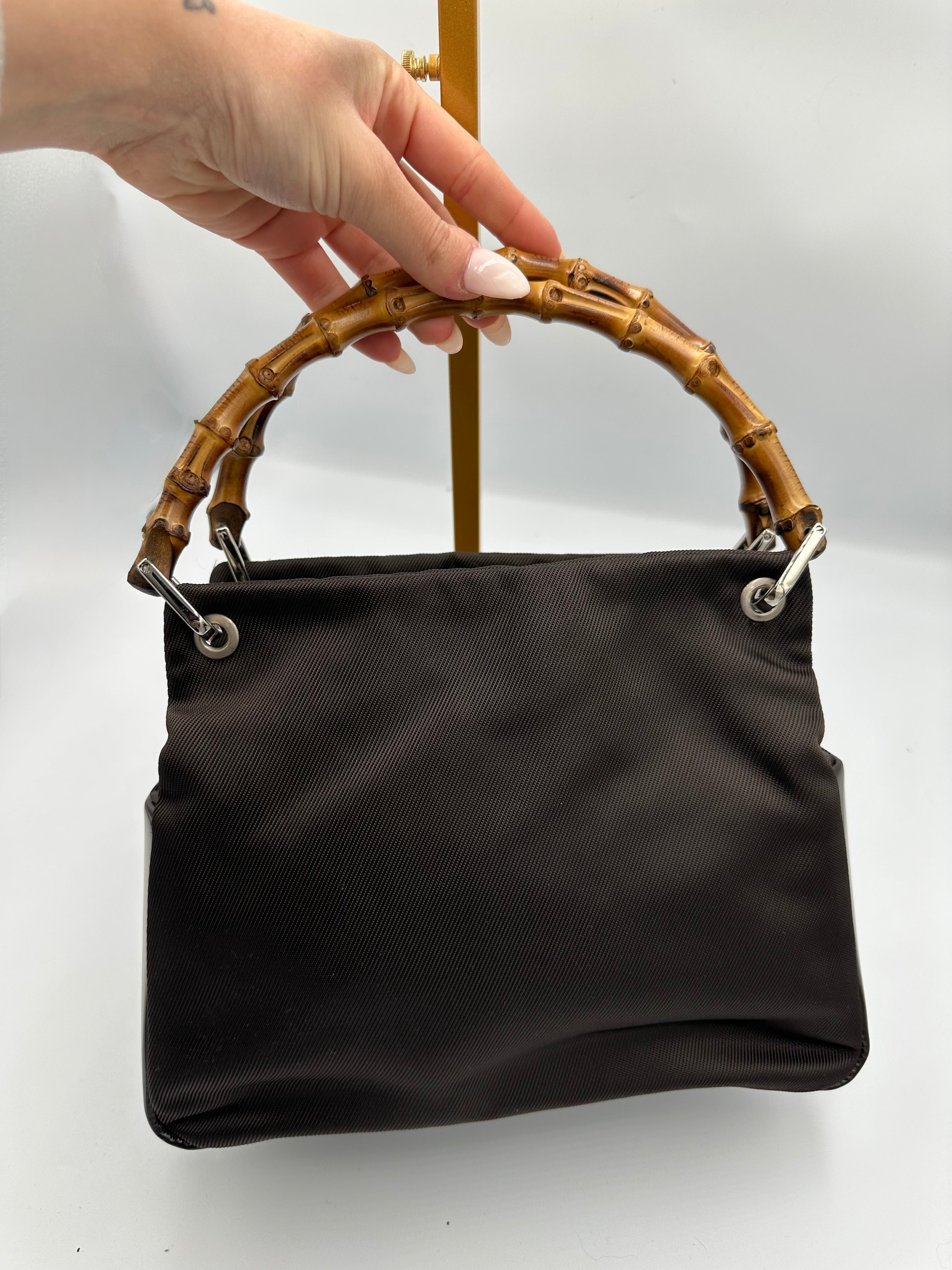 Gucci Bamboo 2000s top handle mini handbag
