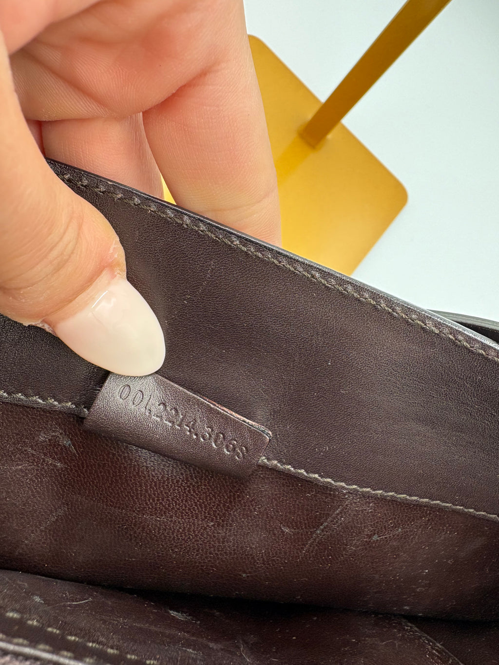 Vintage Gucci Brown leather structured shoulder bag