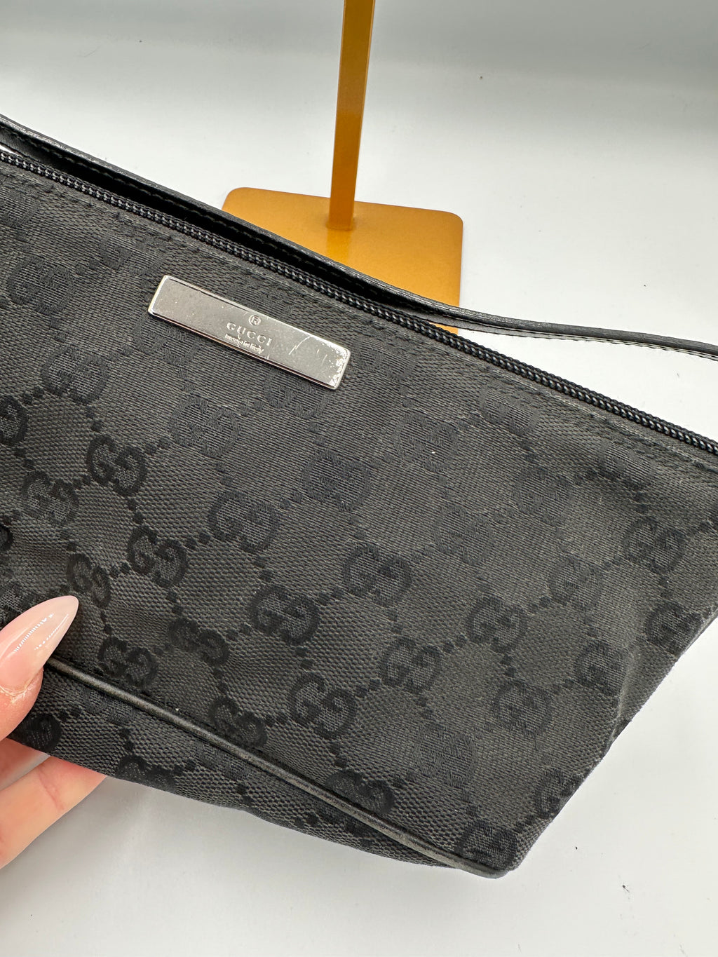 Gucci GG canvas boat pochette handbag