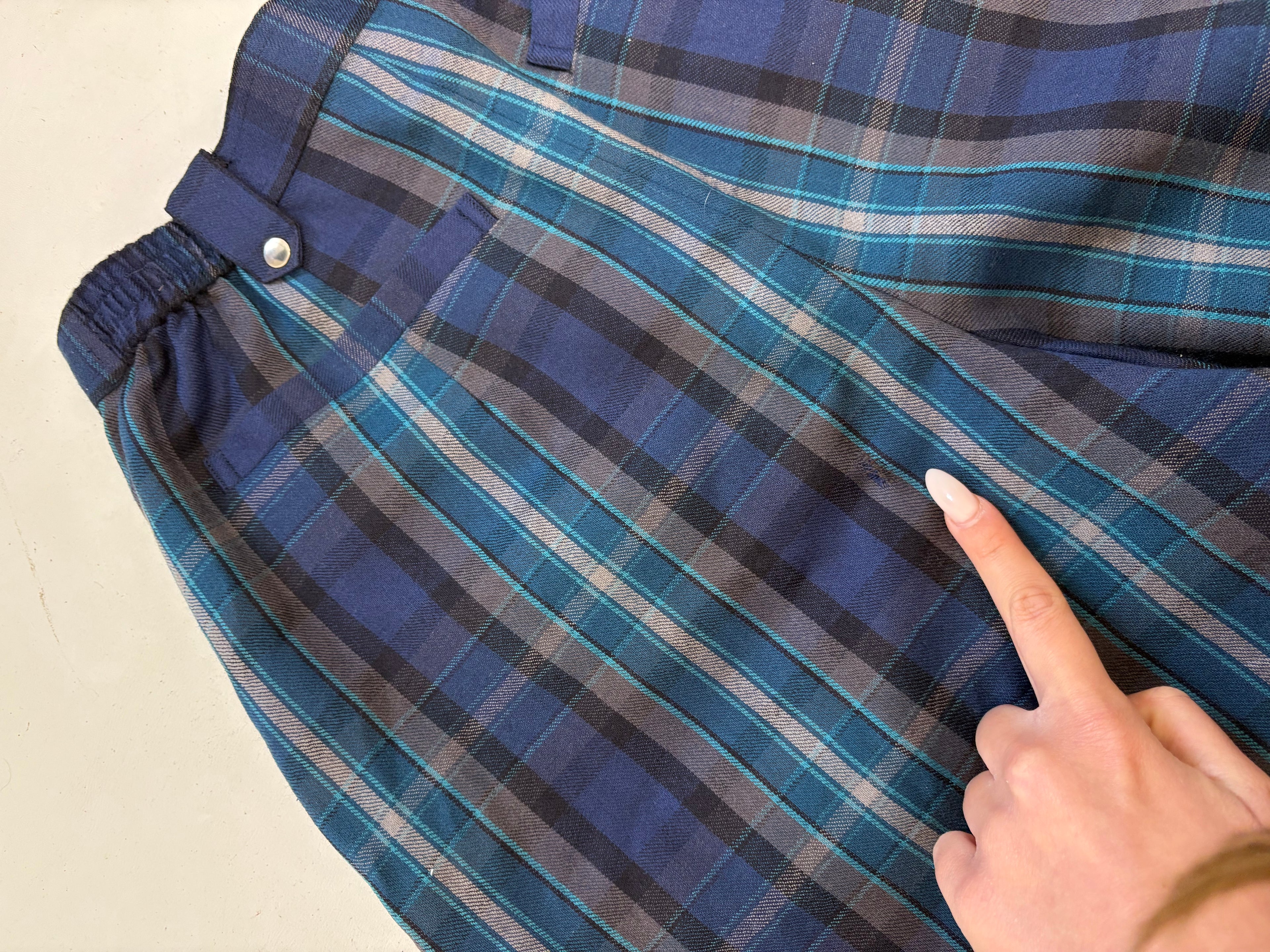 Vintage 90s wool Christian Dior Sport checkered shorts