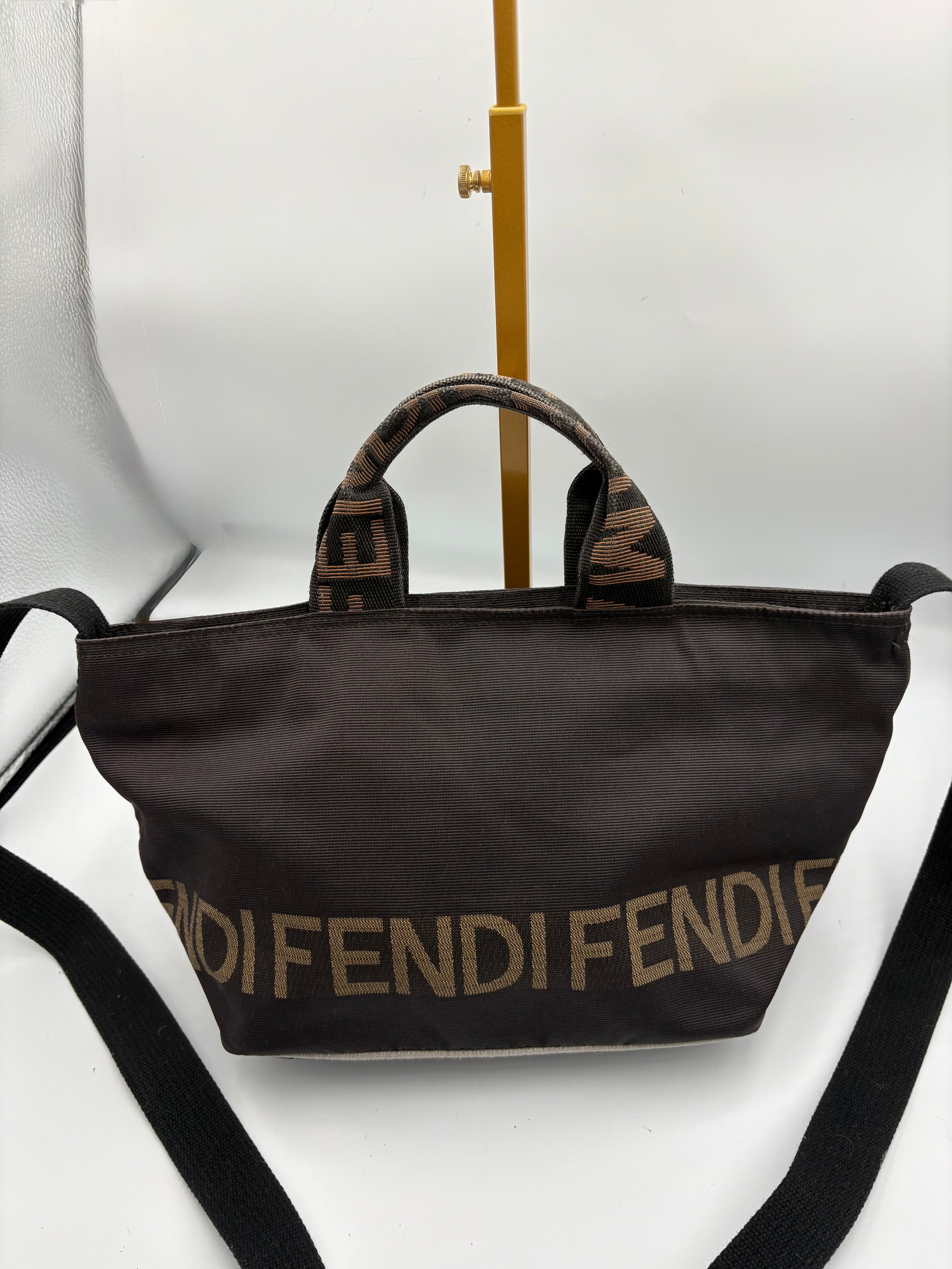 Fendi Roma Canvas satchel mini handbag or crossbody
