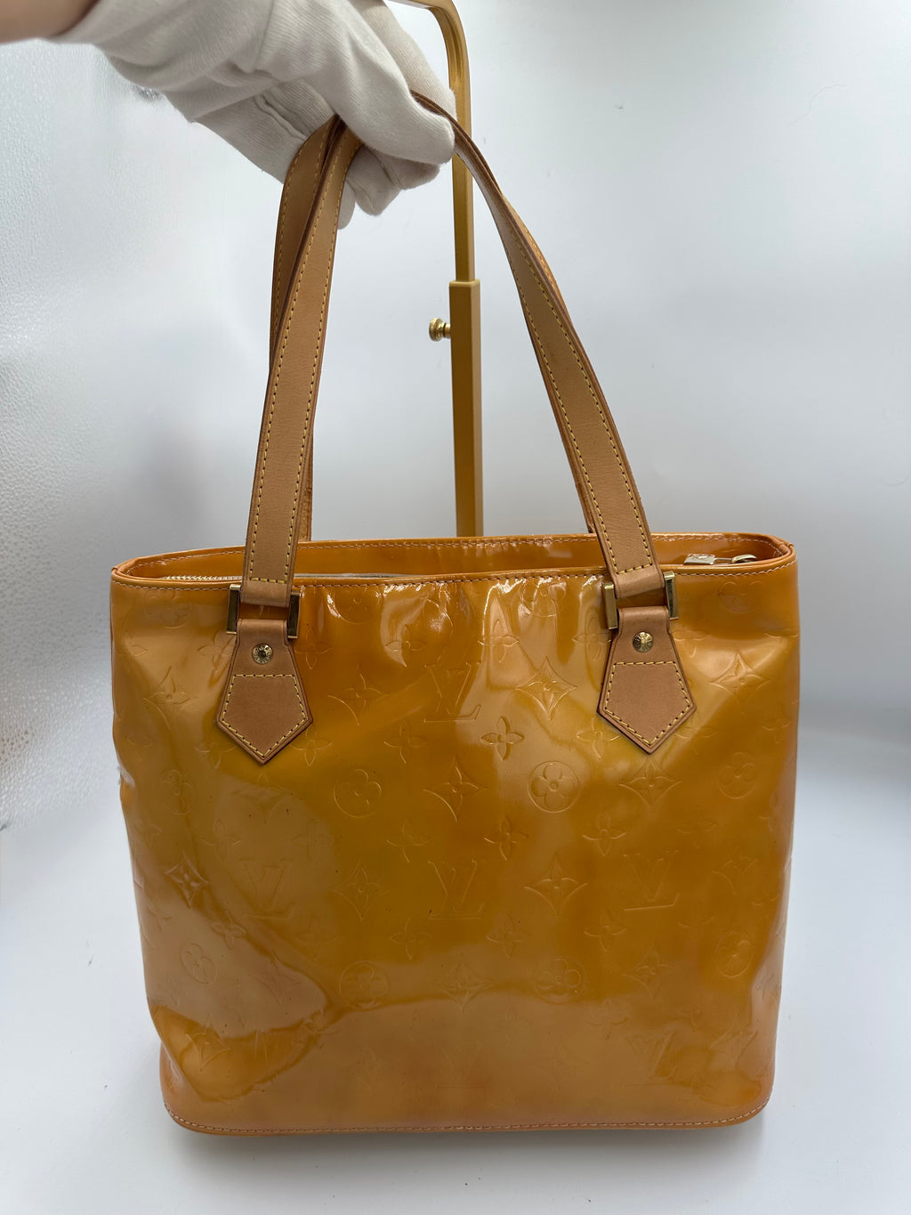 Louis Vuitton Houston Monogram Vernis Orange shoulder bag