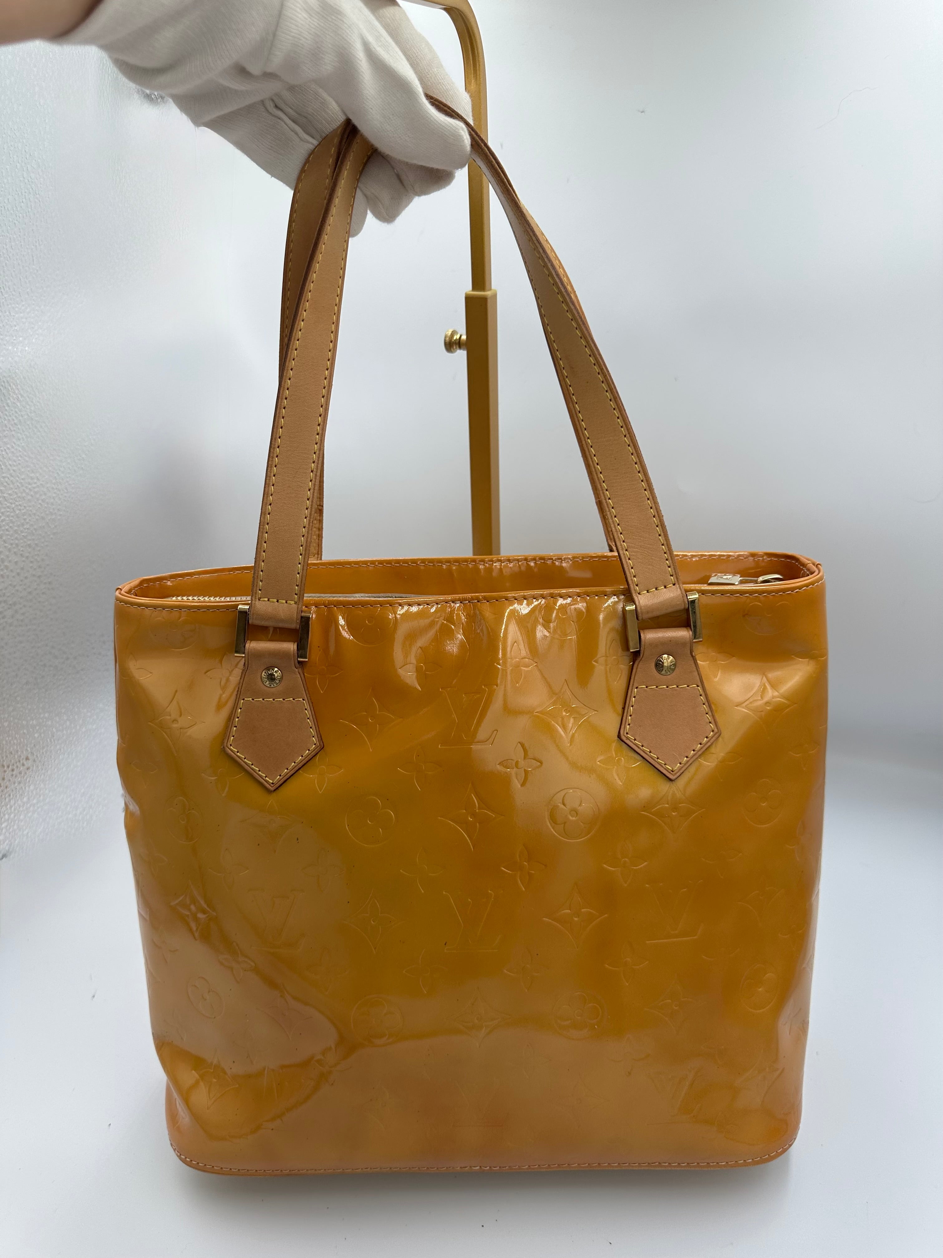 Louis Vuitton Houston Monogram Vernis Orange shoulder bag