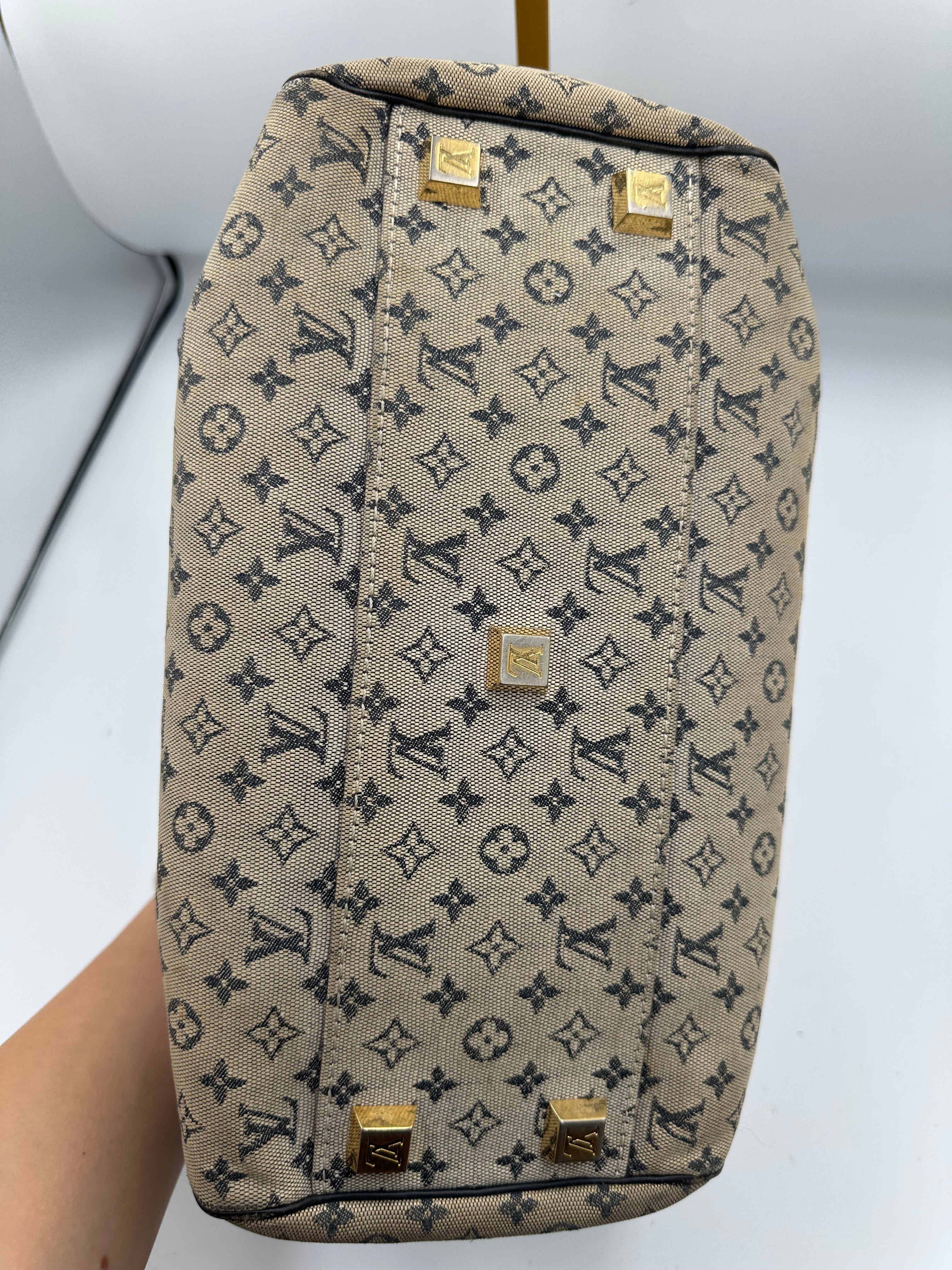 Vintage Louis Vuitton Denim Monogram Mini Lin Josephine PM bag