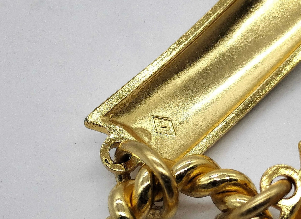 Vintage Gucci Made in Italy Signed 70s Belt/Necklace