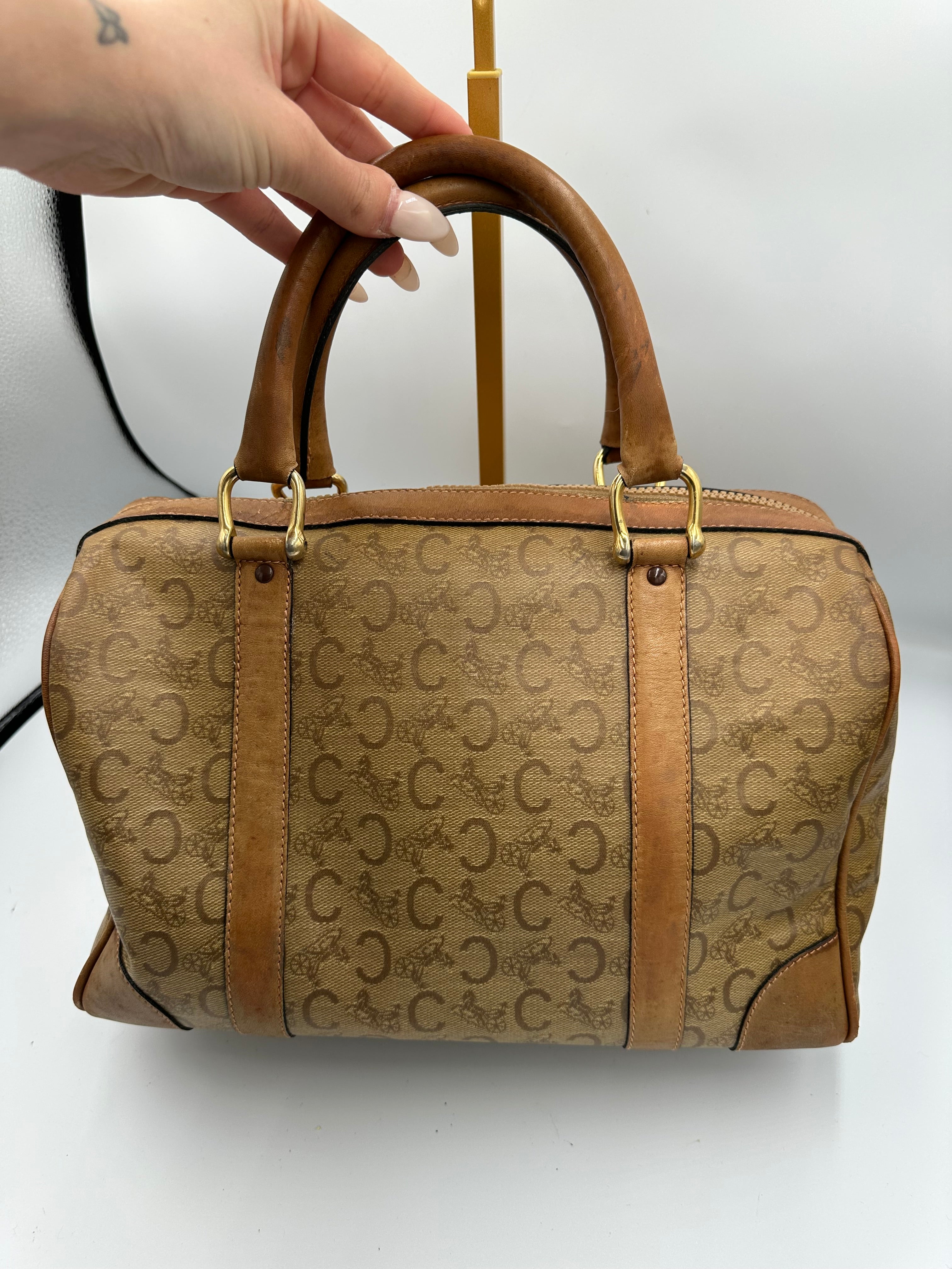 Vintage Celine Macadam Boston bag