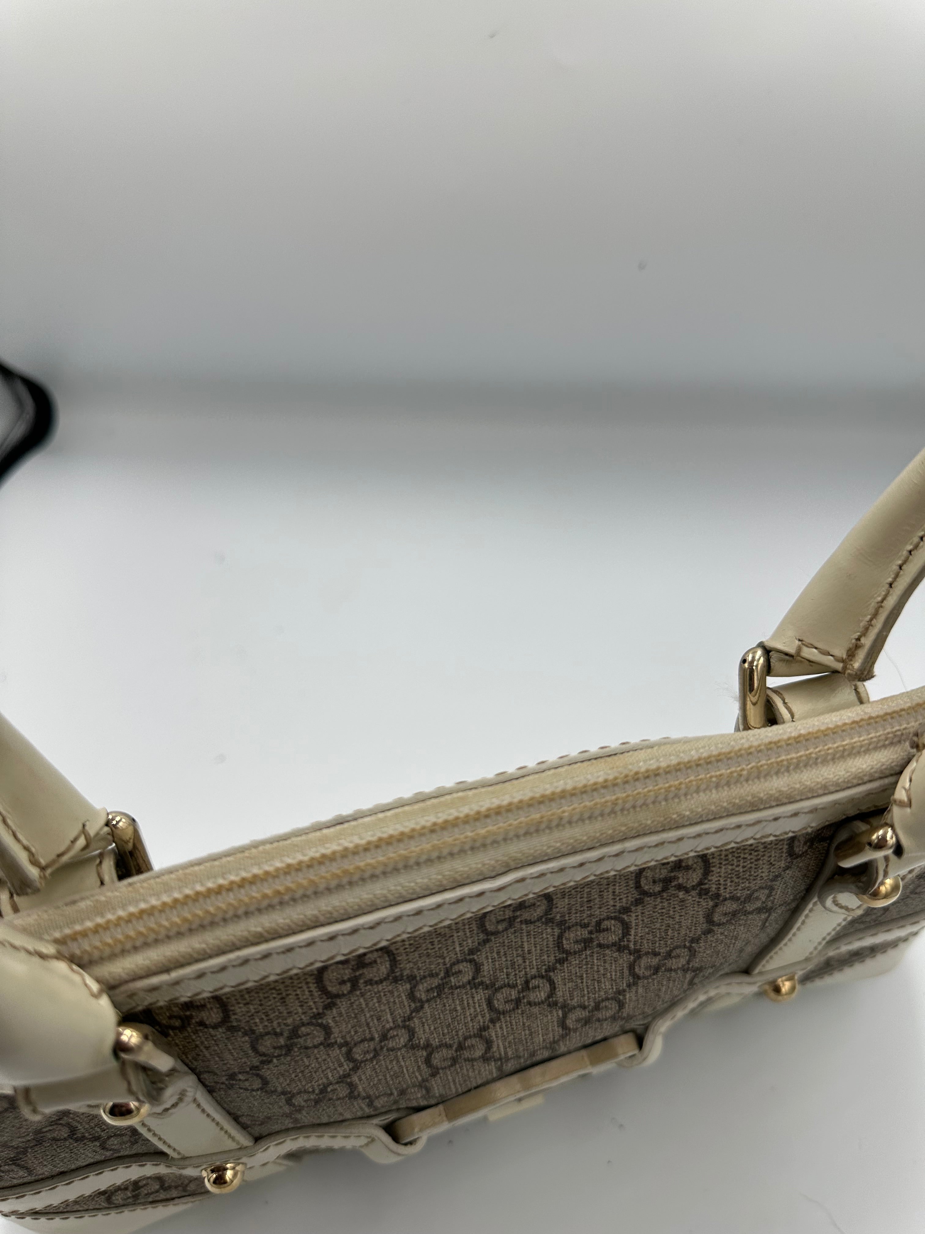Rare Gucci GG Supreme Reins shoulder bag