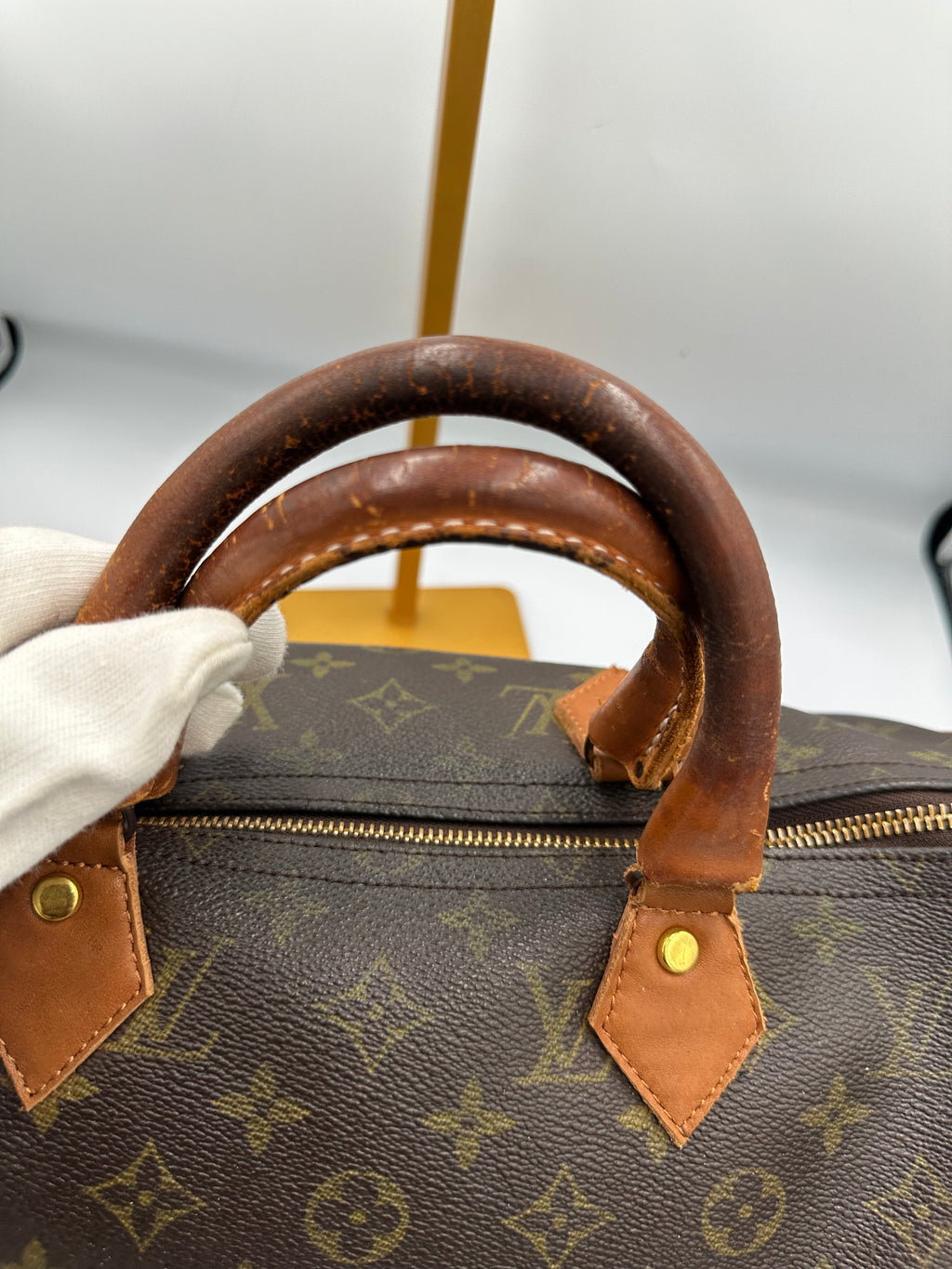 Collectors Piece Vintage 1970s-1990s Louis Vuitton Speedy 35 by French Company