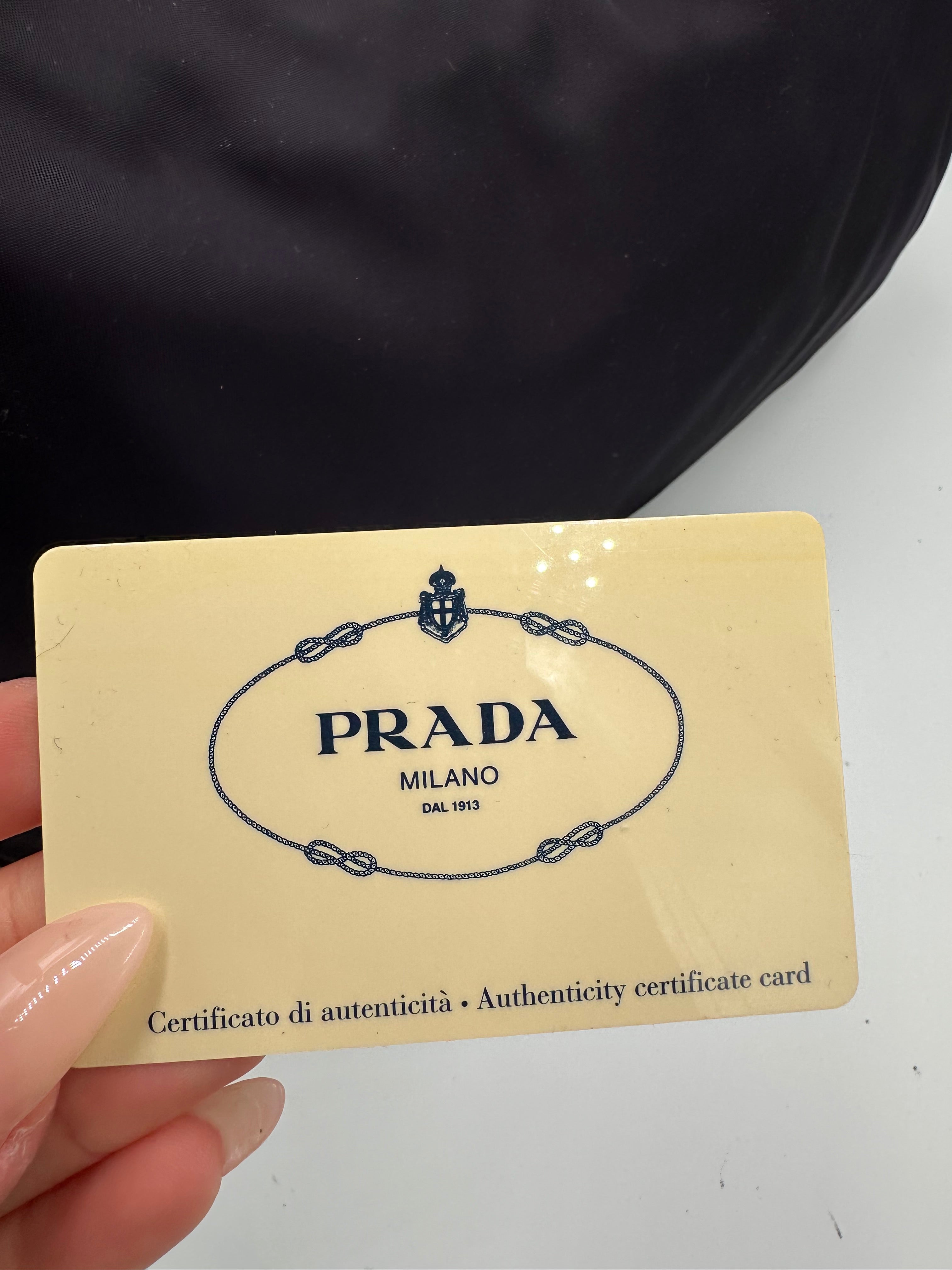 2001 Prada Galleria Nylon Flower Shoulder Bag