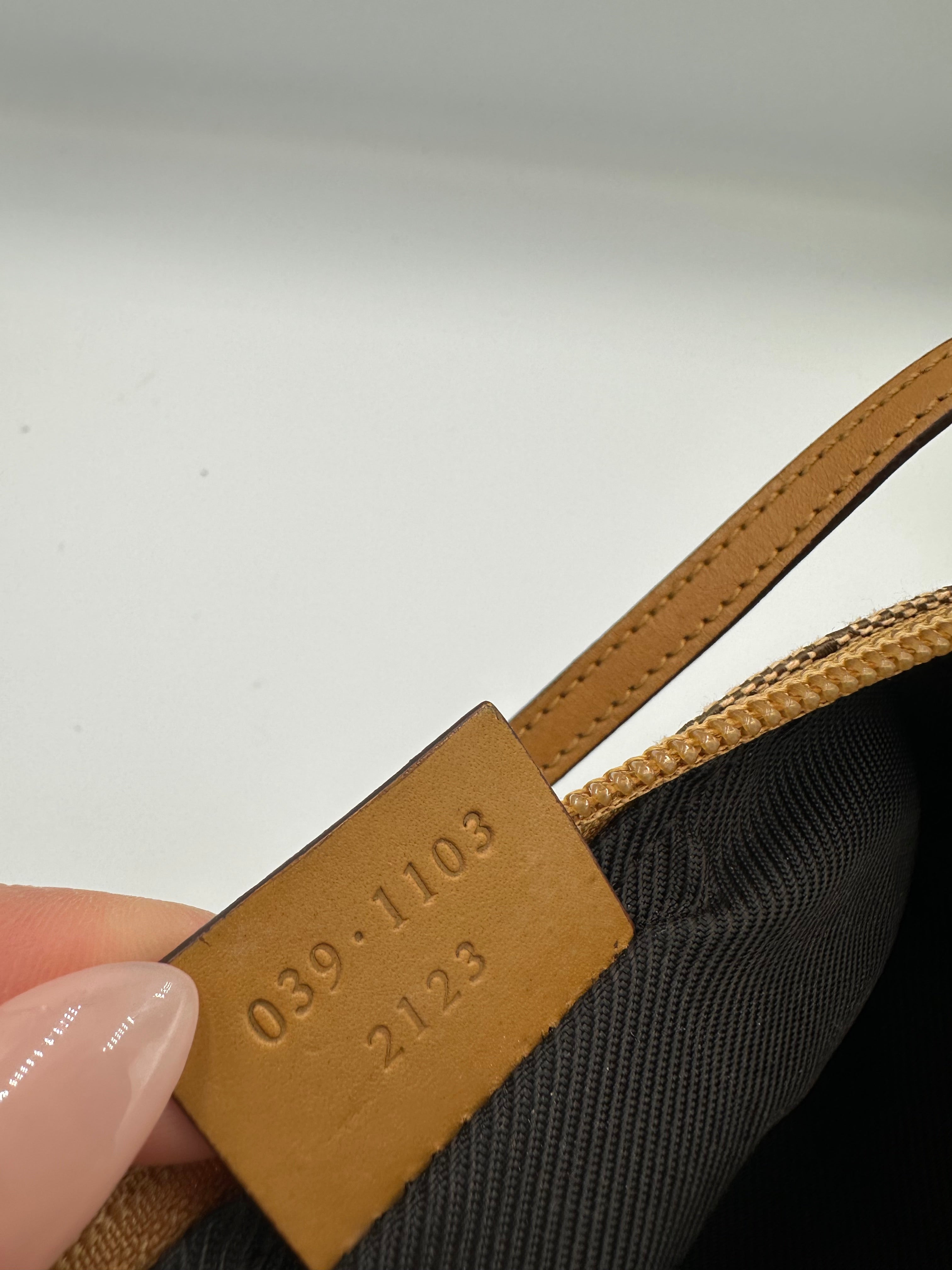 Gucci boat monogram pochette