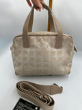 Chanel 2004 Travel Line beige handbag