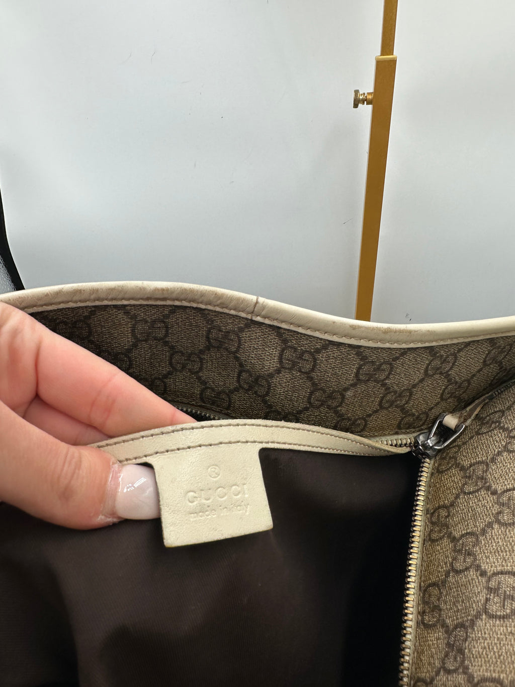 Gucci GG supreme leather tote bag