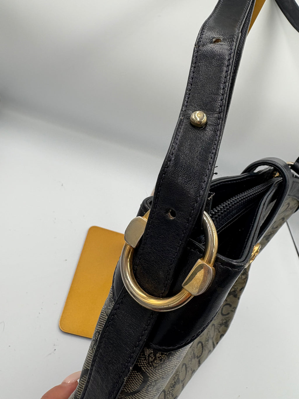 Celine Sulky black monogram shoulder/ crossbody bag